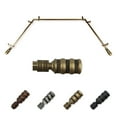thumbnail image 1 of Arturo 13/16" Bay Window curtain rod 20"-36", 38"-72" - Antique Brass, 1 of 3