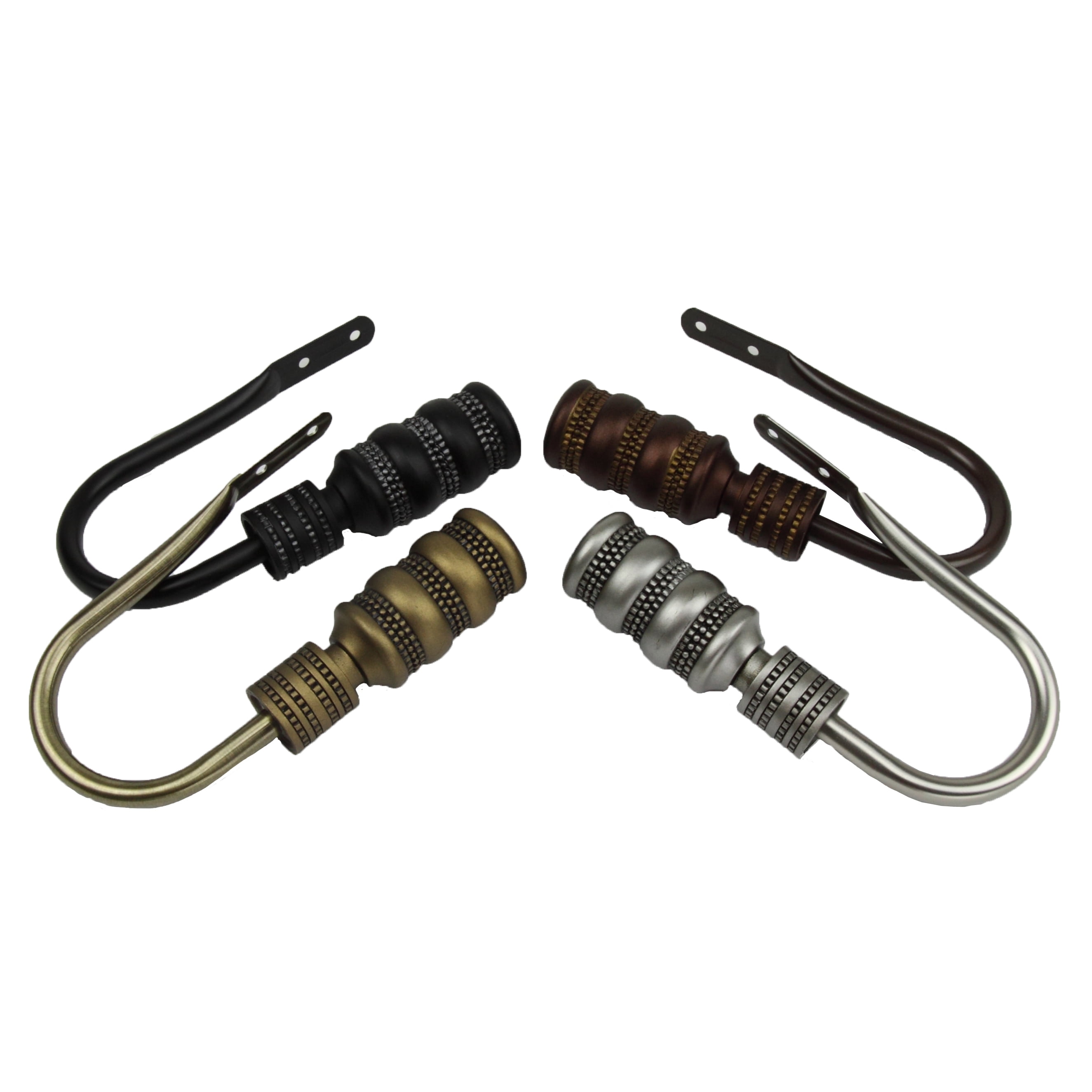 Arturo Curtain Holdback Pair in Black