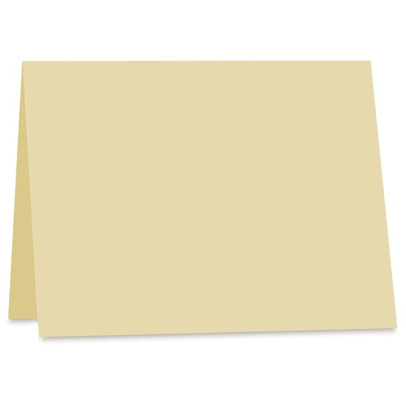 Arturo Folded Card - 5" x 3-1/4", Buttercream, Small Reply, Package of 100
