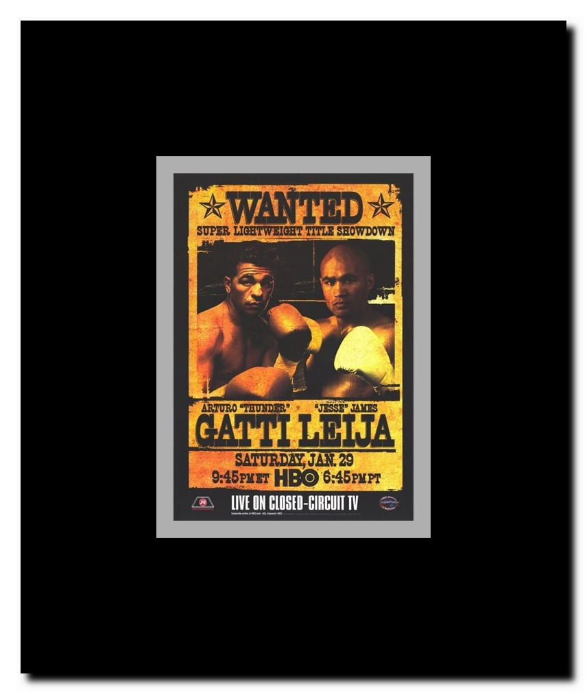 Arturo Gatti Vs James Leija Framed Movie Poster