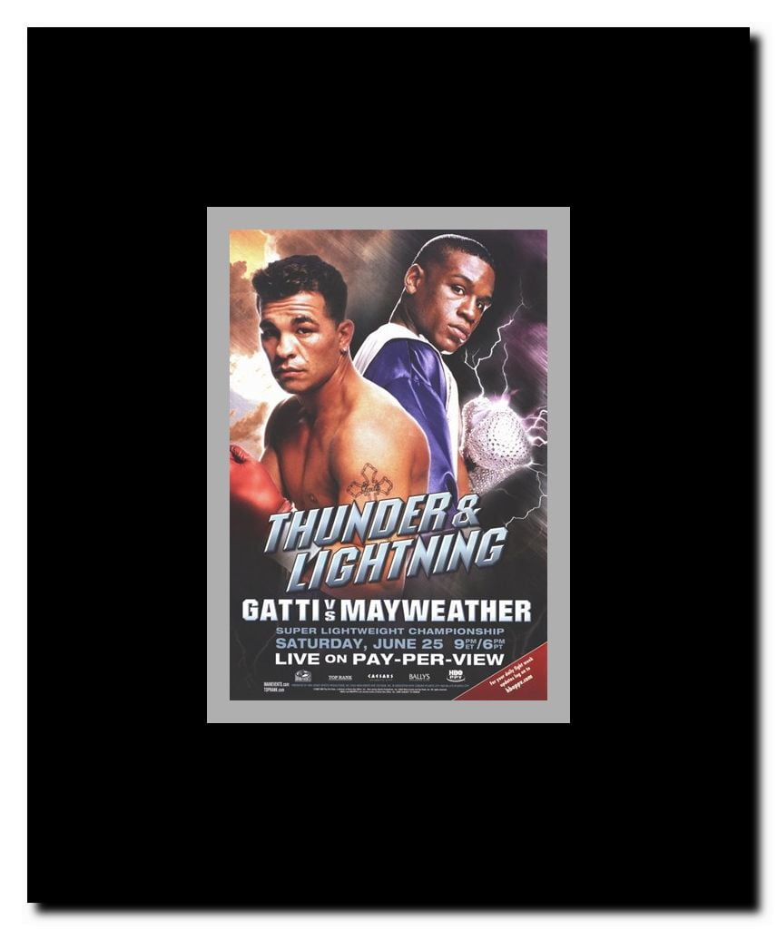 Arturo Gatti vs. Floyd Mayweather Framed Movie Poster