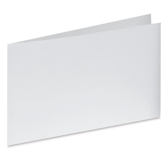 Arturo Horizontal Folded Card - 4-1/2" x 13-3/4", White, Medium Greeting, Package of 100