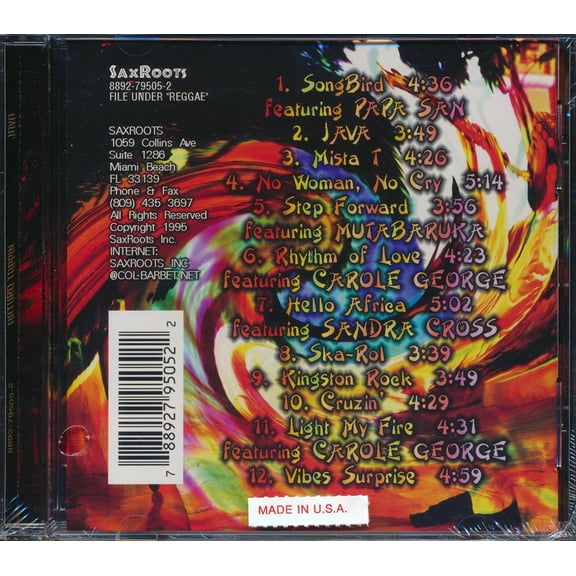 Arturo Tappin Papa San Mutabaruka CD - Java - 788927950522