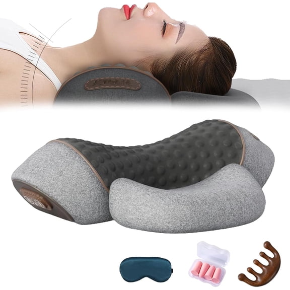 Artuvate Cervical Pillow, 3-in-1 Neck Massager & Relaxer with Heat, Deep Comfort Massage, Neck Stretcher for Gentle Daily Relaxation