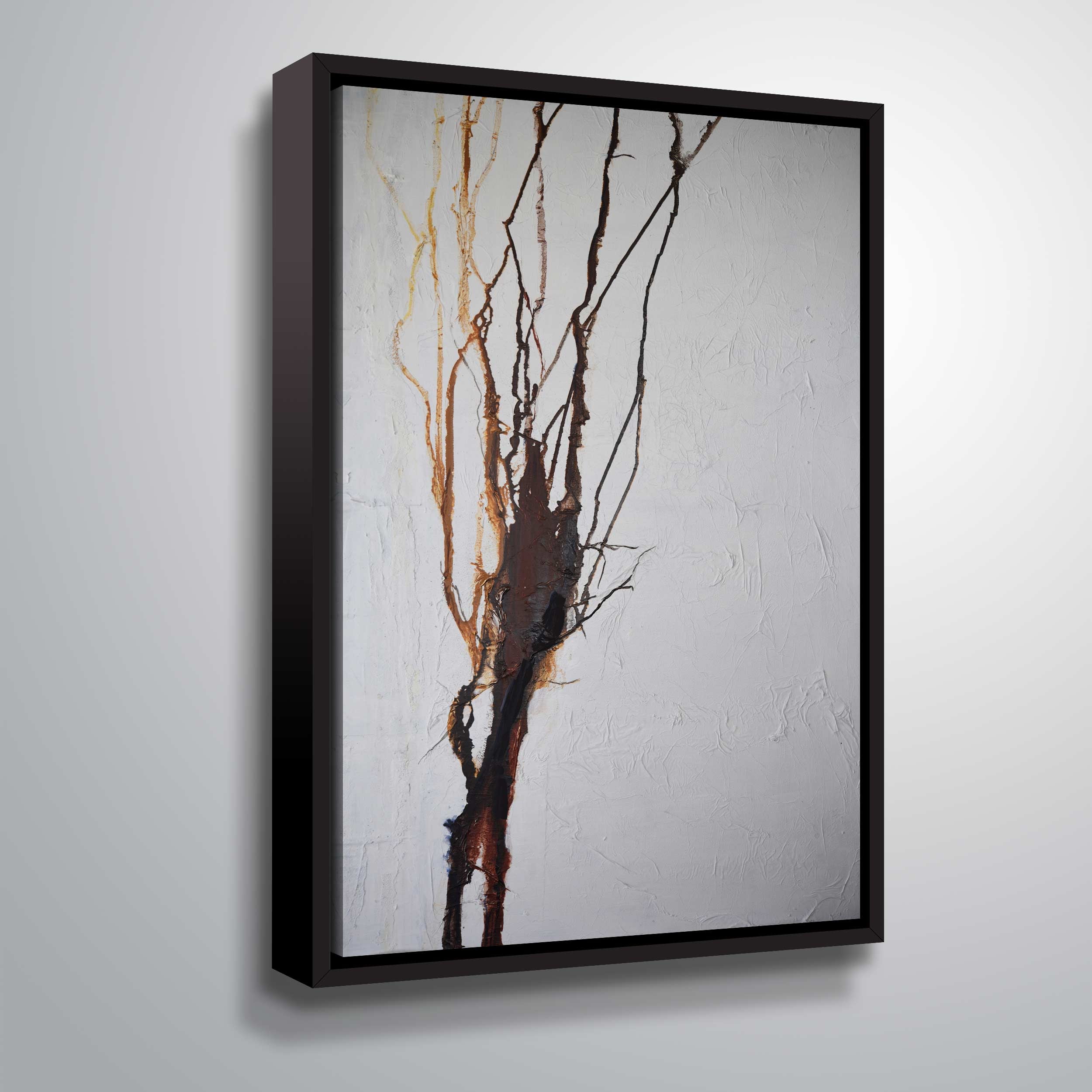 Artwall #1 In the Woods Where I Walk, Gallery Wrapped Floater-framed Canvas by Patricia Coulter