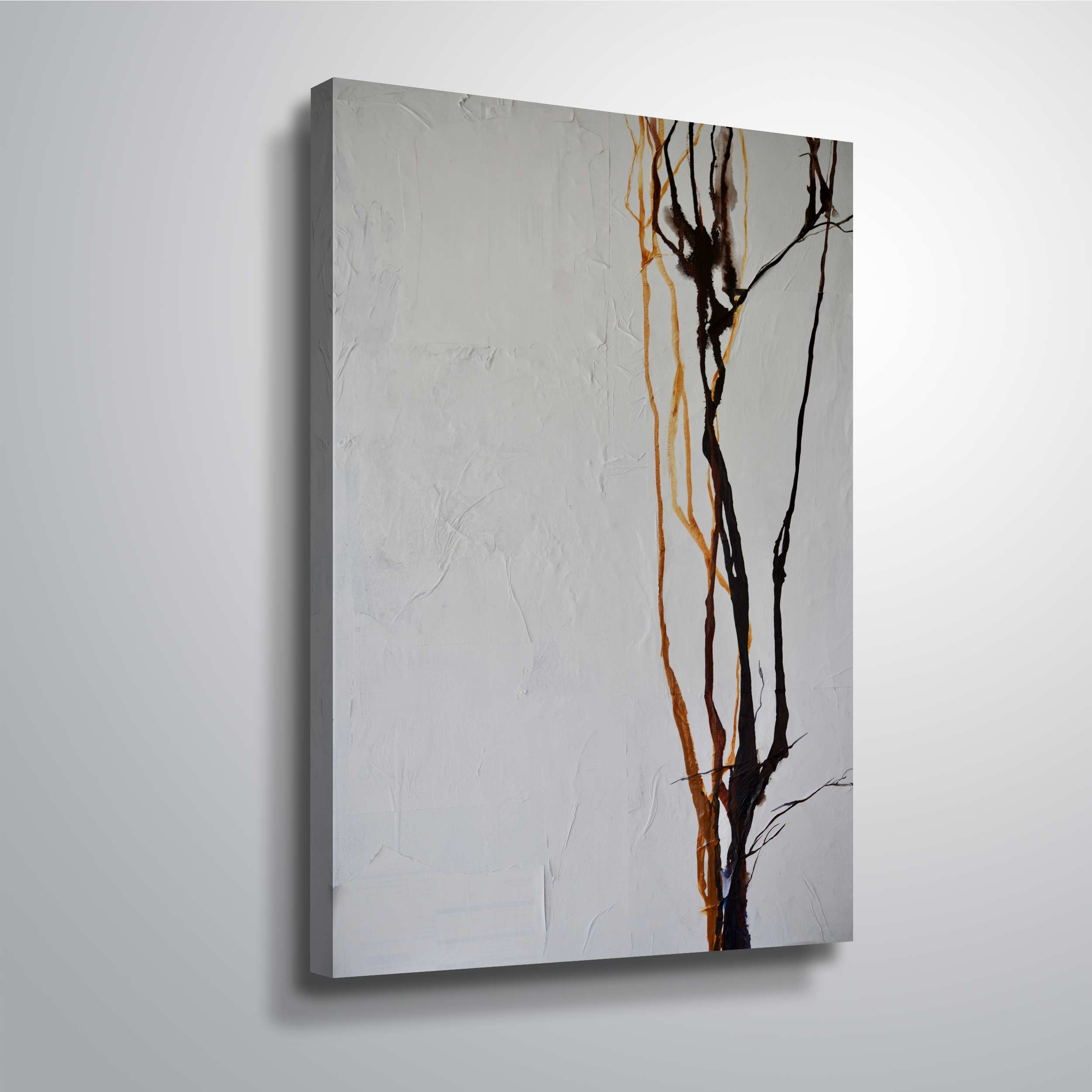 Artwall #2 In the Woods Where I Walk, Gallery Wrapped Canvas by Patricia Coulter