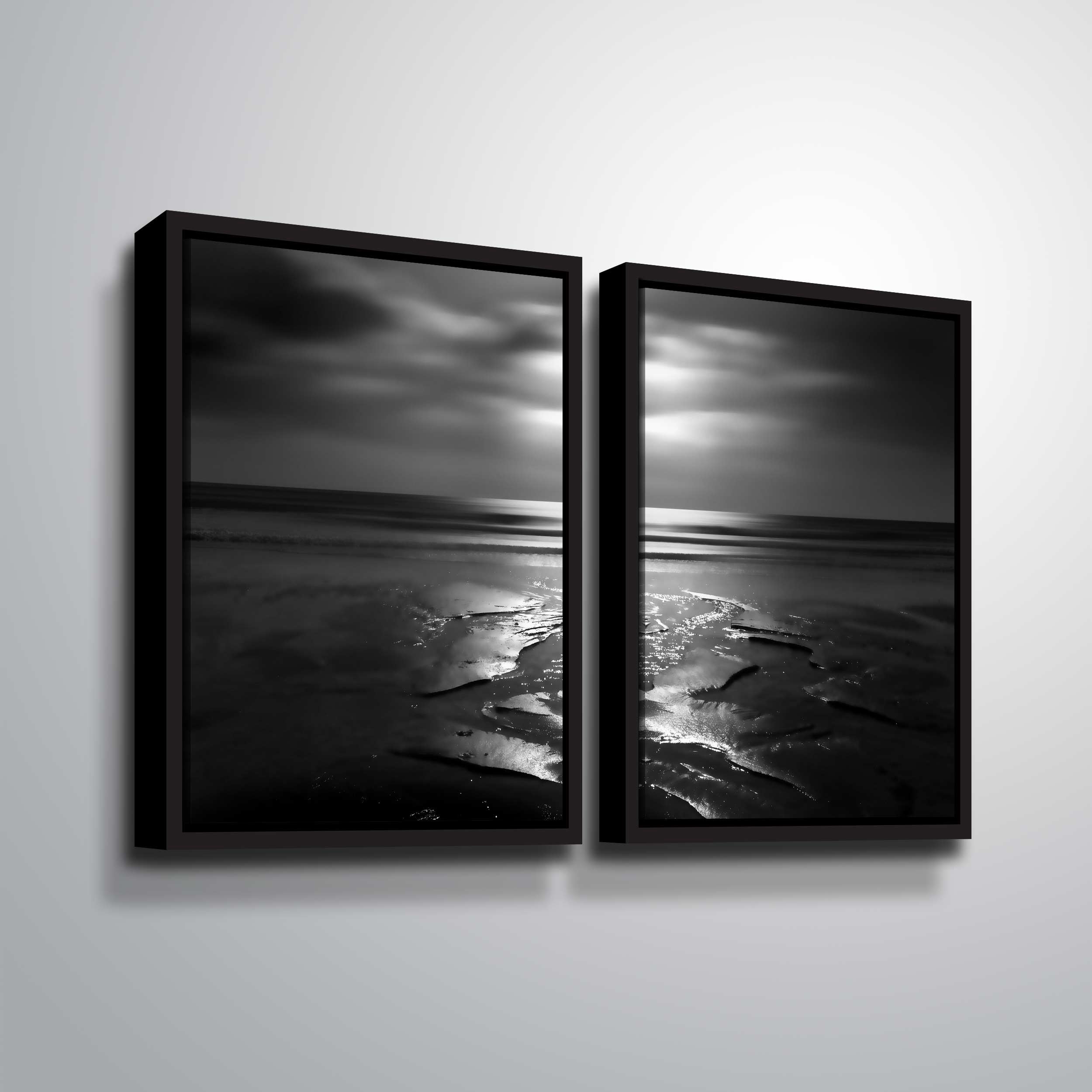Artwall , 2 Piece Floater Framed Canvas Set by Chris Tuff