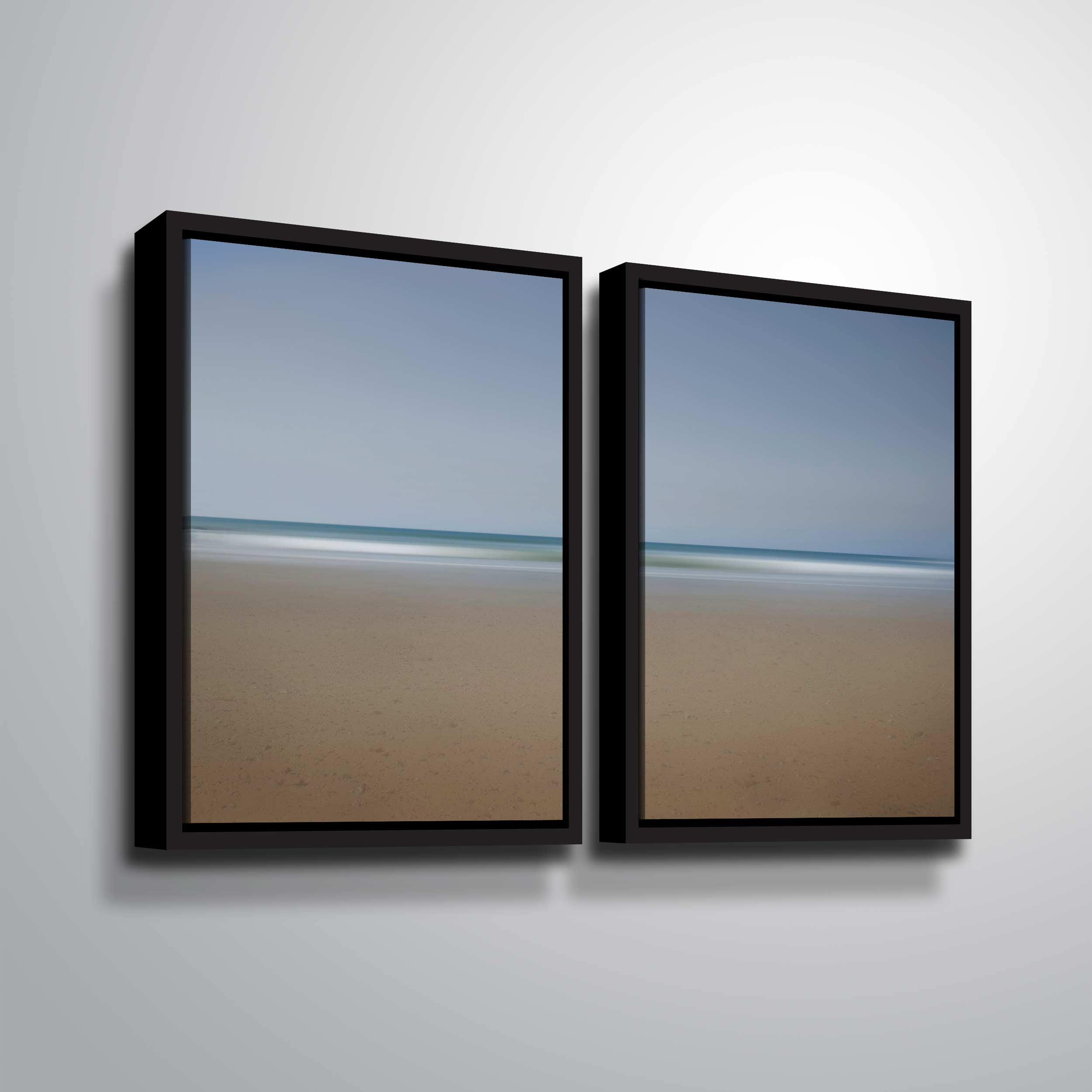 Artwall , 2 Piece Floater Framed Canvas Set by Chris Tuff