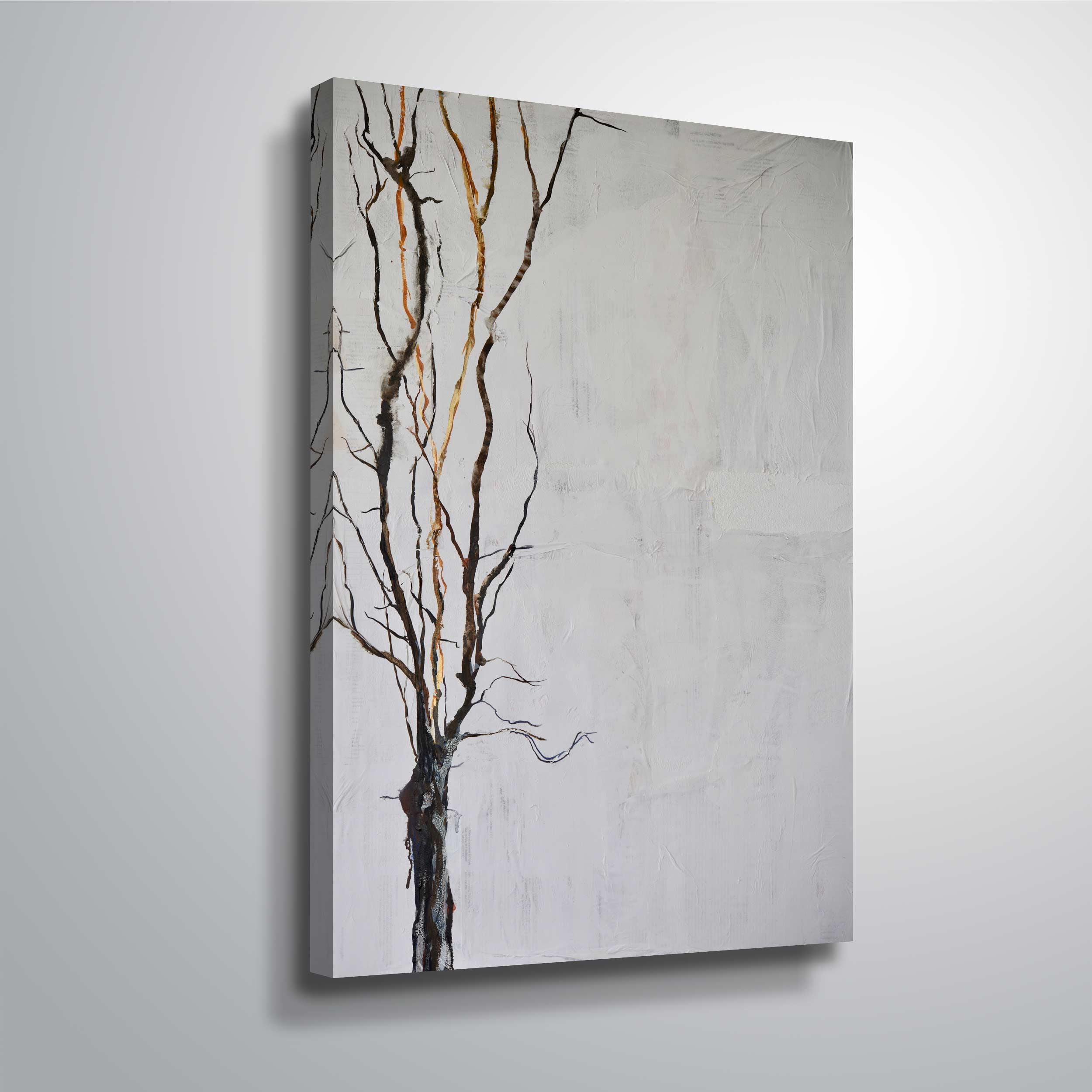 Artwall #3 In the Woods Where I Walk, Gallery Wrapped Canvas by Patricia Coulter