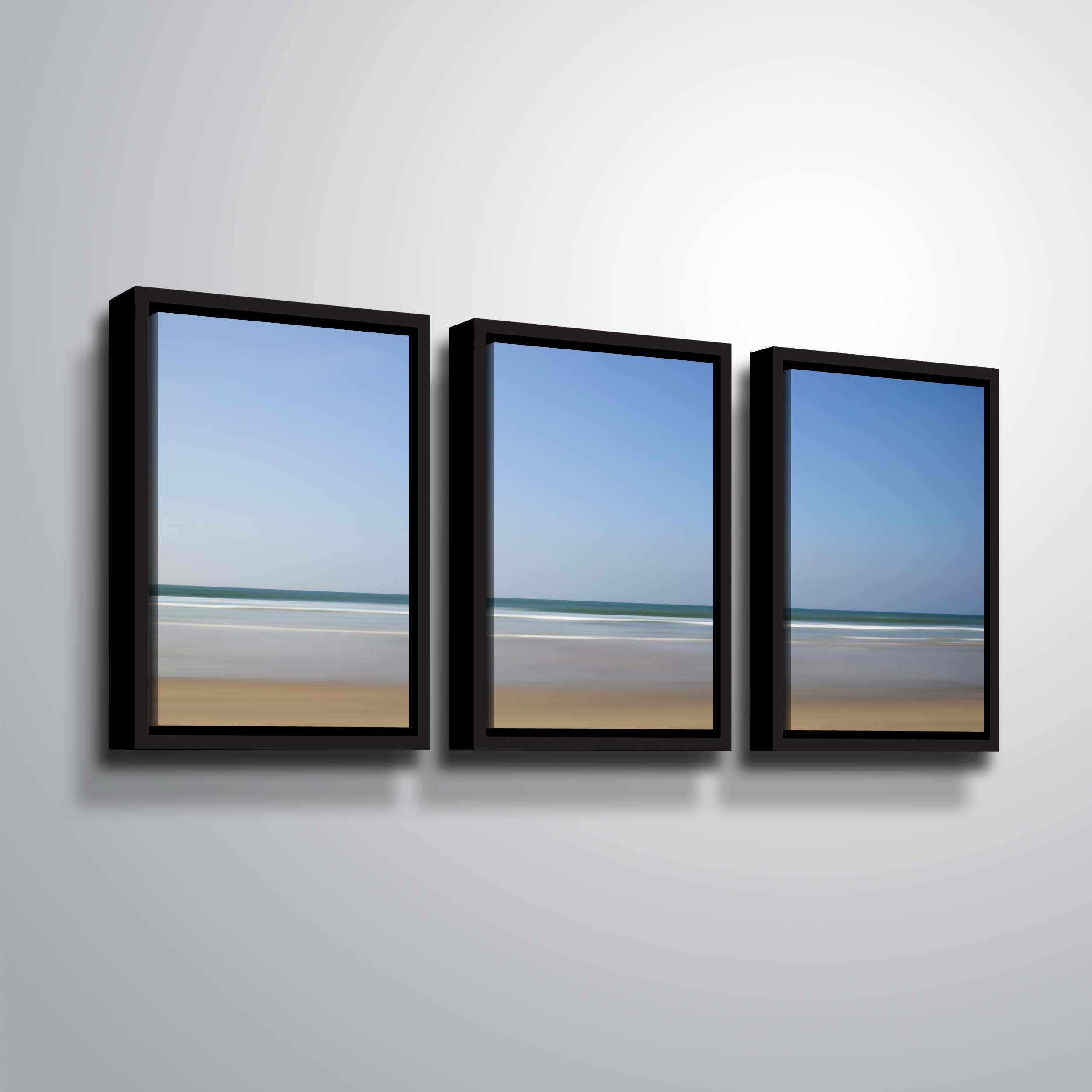 Artwall , 3 Piece Floater Framed Canvas Set by Chris Tuff