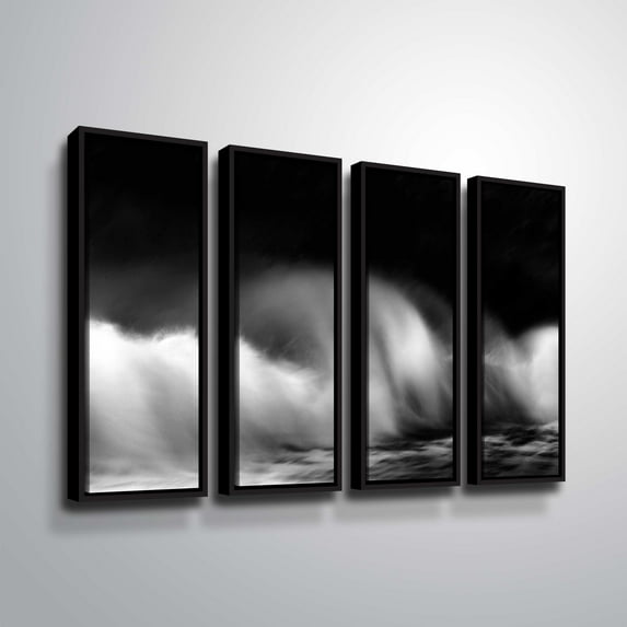 Artwall , 4 Piece Floater Framed Canvas Set by Chris Tuff