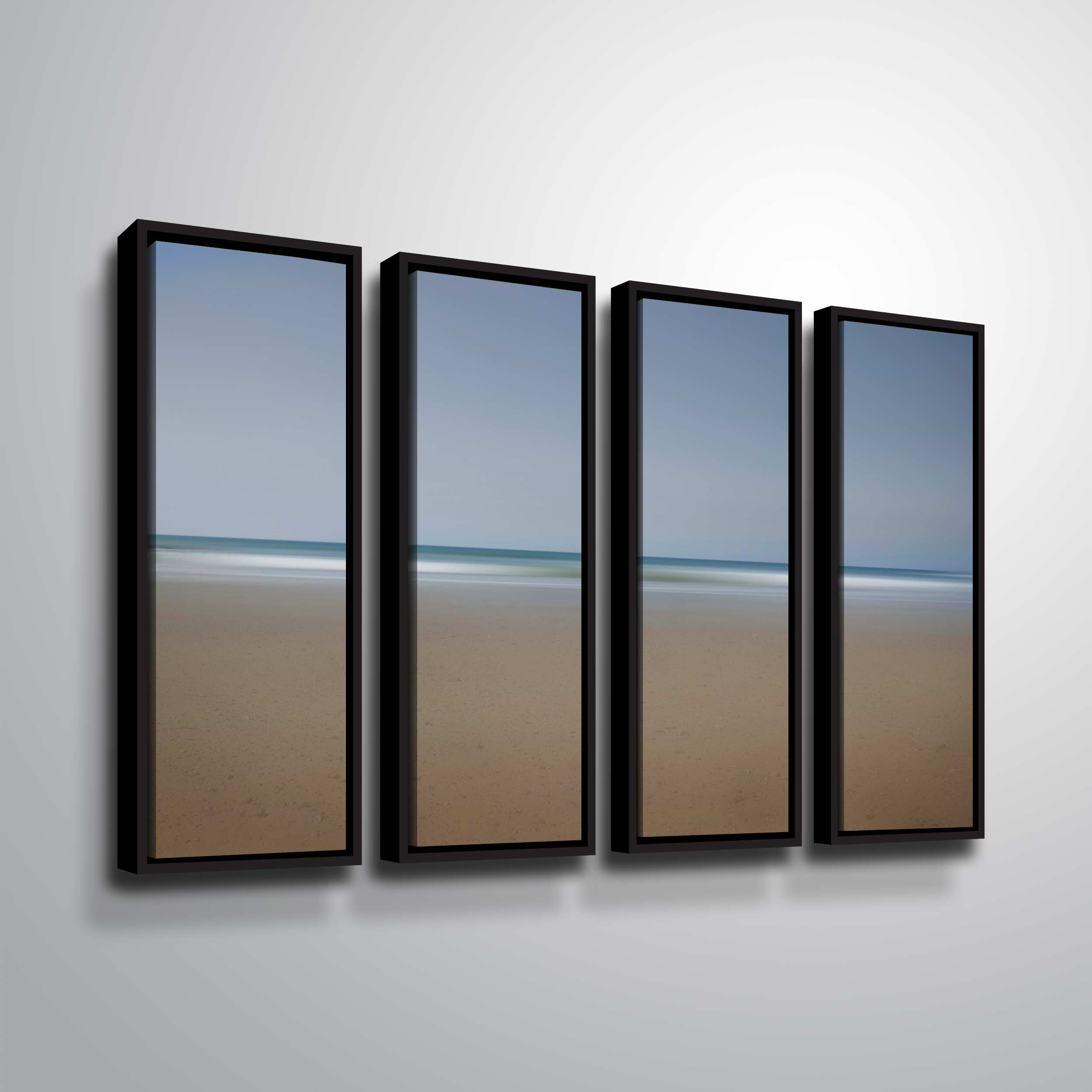 Artwall , 4 Piece Floater Framed Canvas Set by Chris Tuff