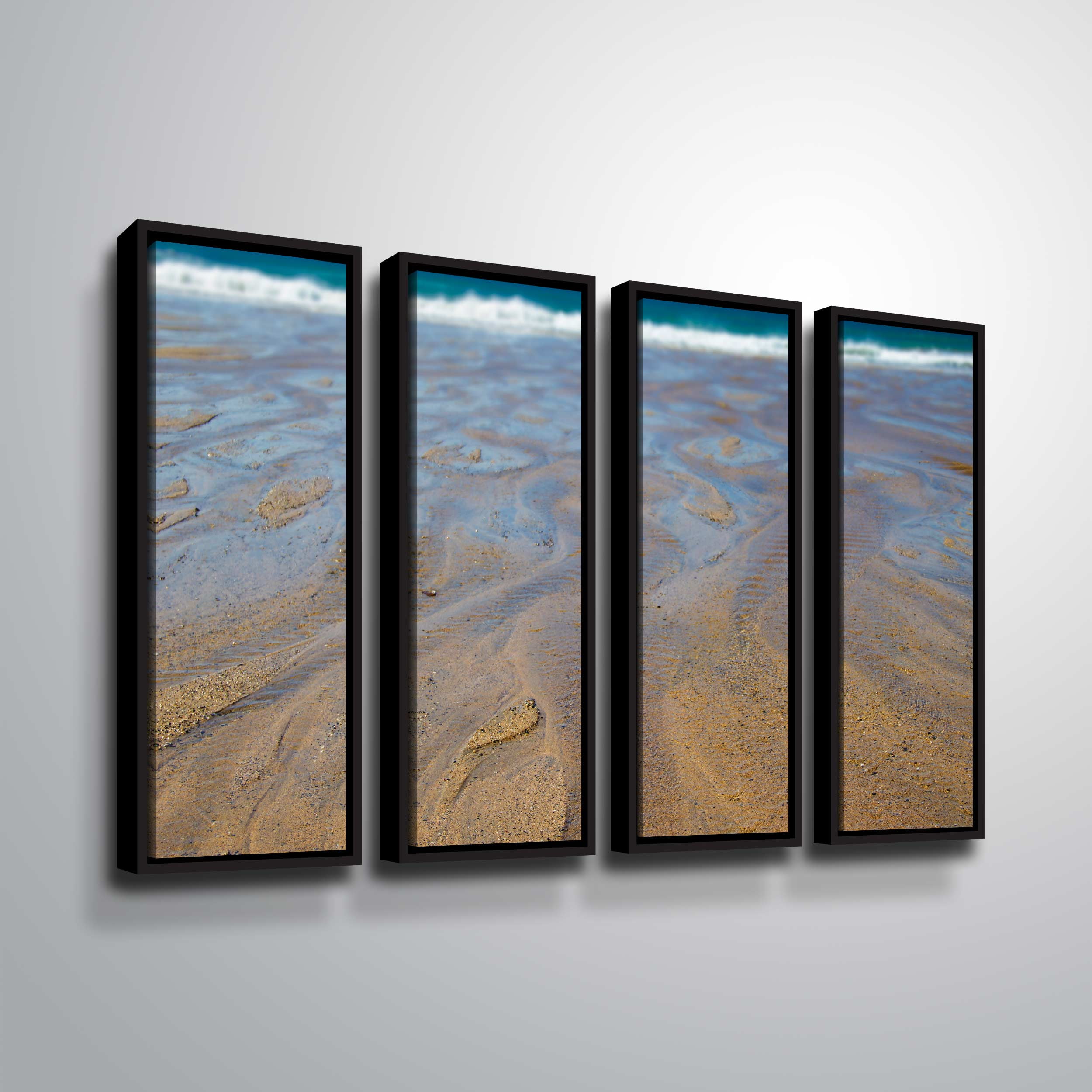 Artwall , 4 Piece Floater Framed Canvas Set by Chris Tuff
