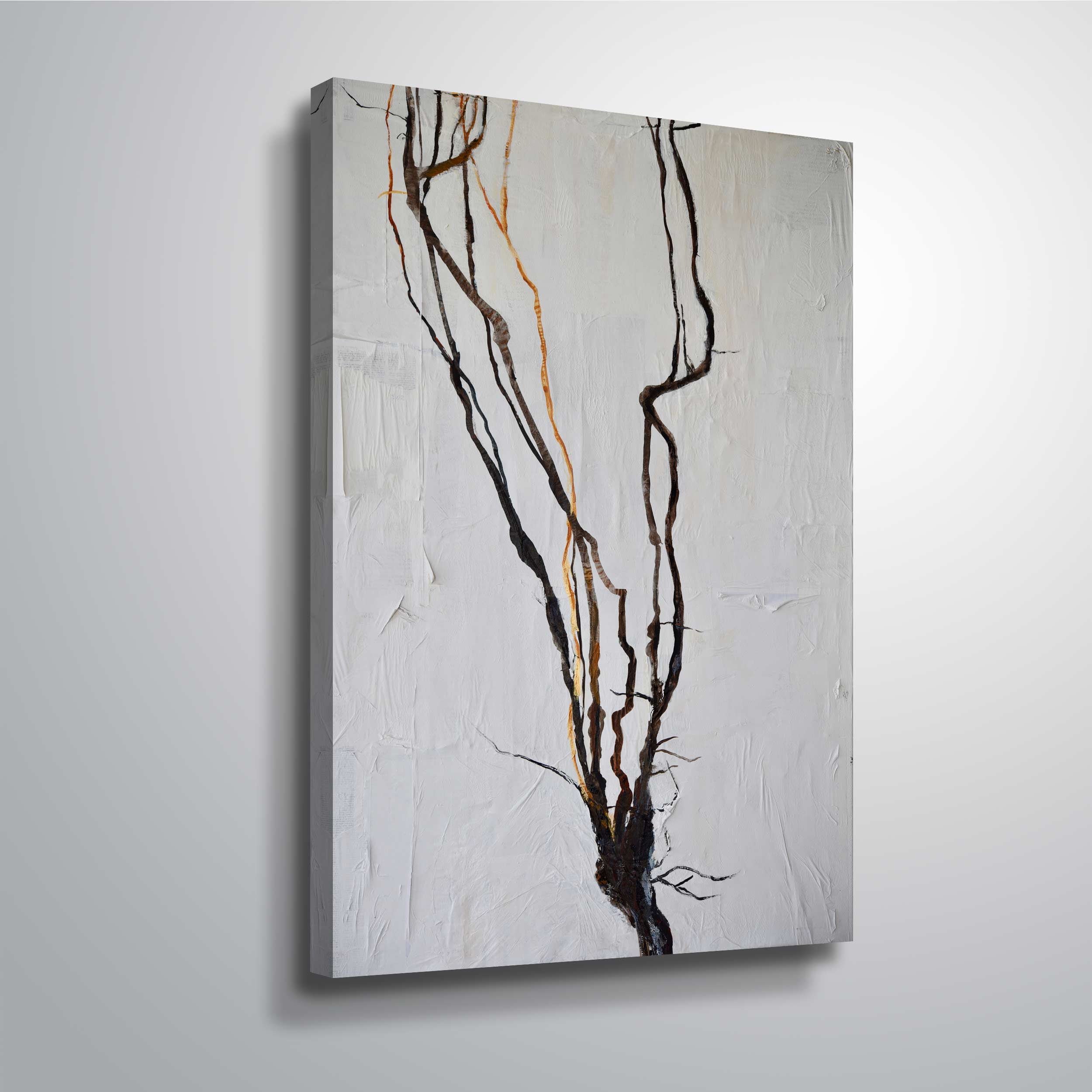 Artwall #5 In the Woods Where I Walk, Gallery Wrapped Canvas by Patricia Coulter