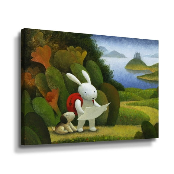 Artwall Adventurers, Gallery Wrapped Canvas by Chris Miles