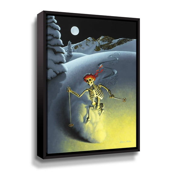 Artwall After Hours, Gallery Wrapped Floater-framed Canvas by Chris Miles