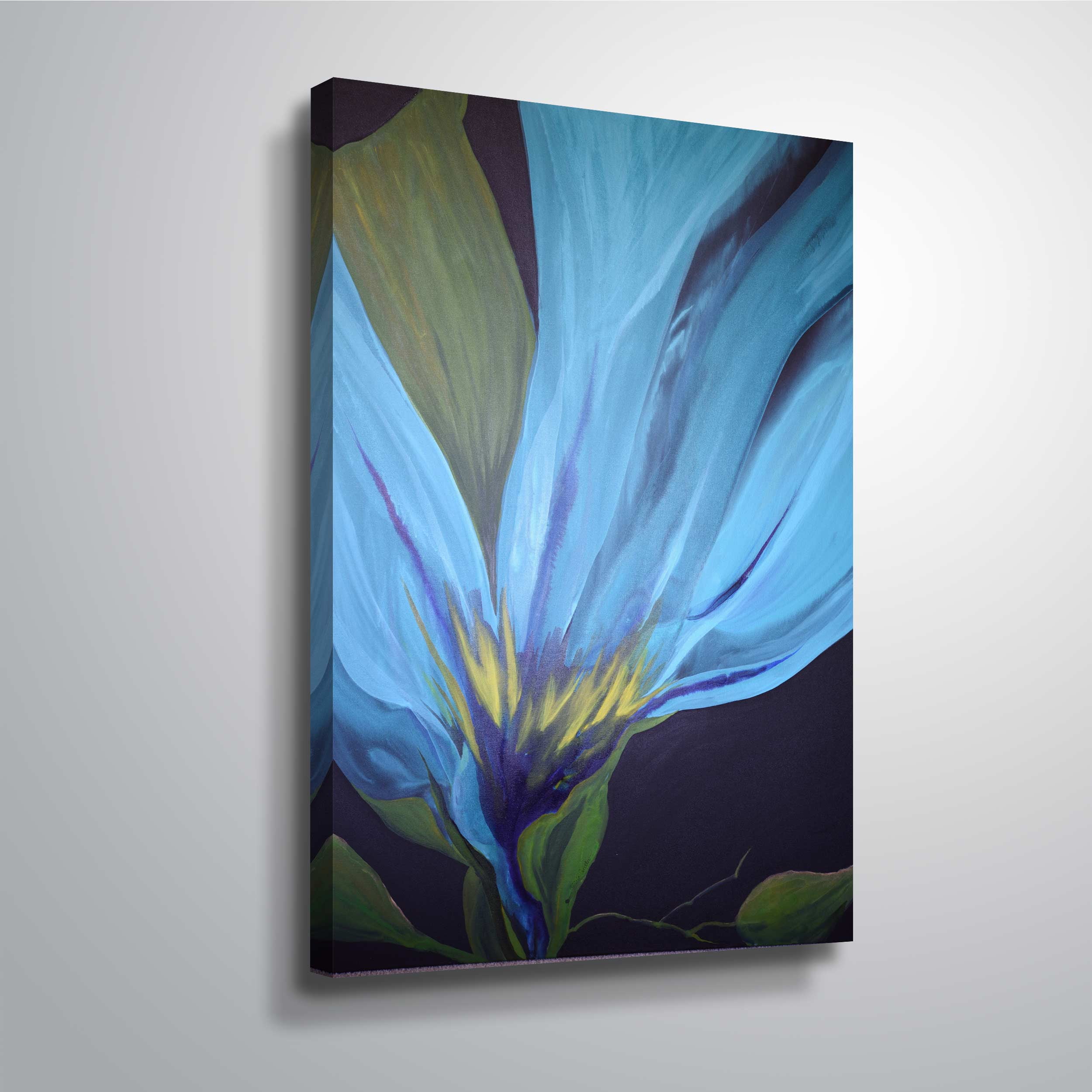 Artwall Blue Dreams, Gallery Wrapped Canvas by Patricia Coulter