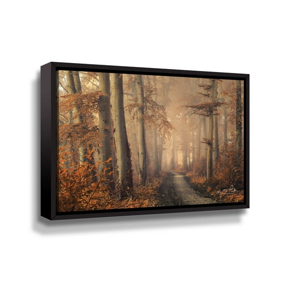 Artwall Brown Beauty, Gallery Wrapped Floater-framed Canvas by Martin Podt