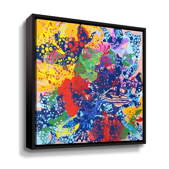 Artwall Curly Cue, Gallery Wrapped Floater-framed Canvas by Sofie Siegmann