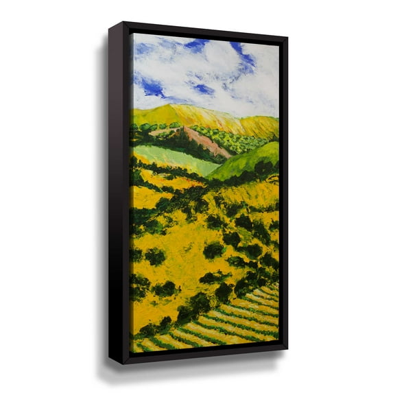 Artwall Deep Valley 3, Gallery Wrapped Floater-framed Canvas by Allan Friedlander