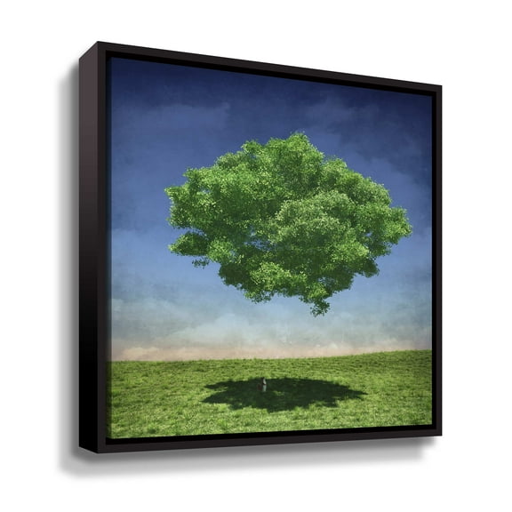 Artwall Disconnect, Gallery Wrapped Floater-framed Canvas by Cynthia Decker