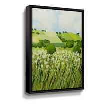 Artwall Early Grass, Gallery Wrapped Floater-framed Canvas by Allan Friedlander