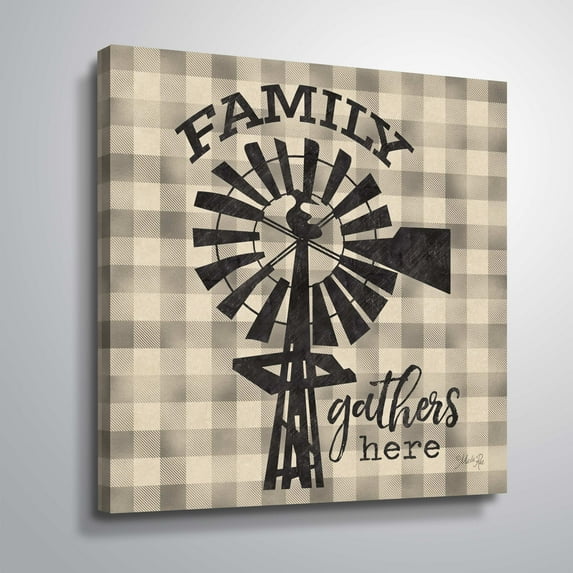 Artwall Family Gathers Here II, Gallery Wrapped Canvas by Marla Rae