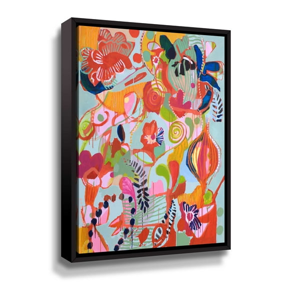 Artwall Femme Assise, Gallery Wrapped Floater-framed Canvas by Sofie Siegmann