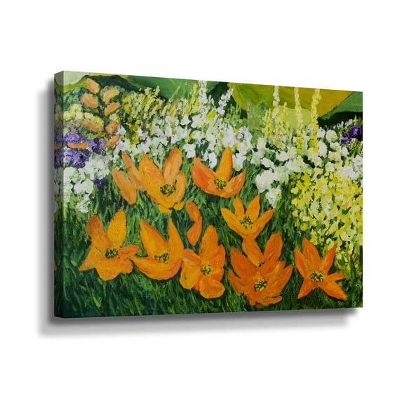 Artwall Field of Poppies 2, Gallery Wrapped Canvas by Allan Friedlander
