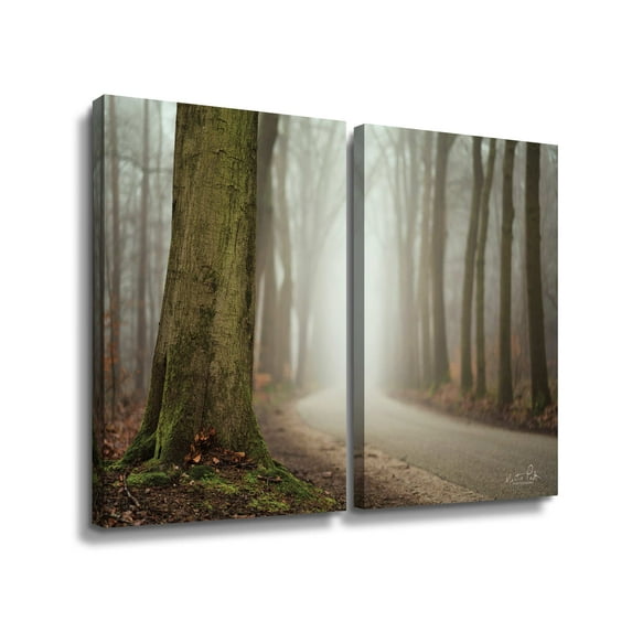 Artwall Focus on What you Want, 2 Piece Gallery Wrapped Canvas Set by Martin Podt