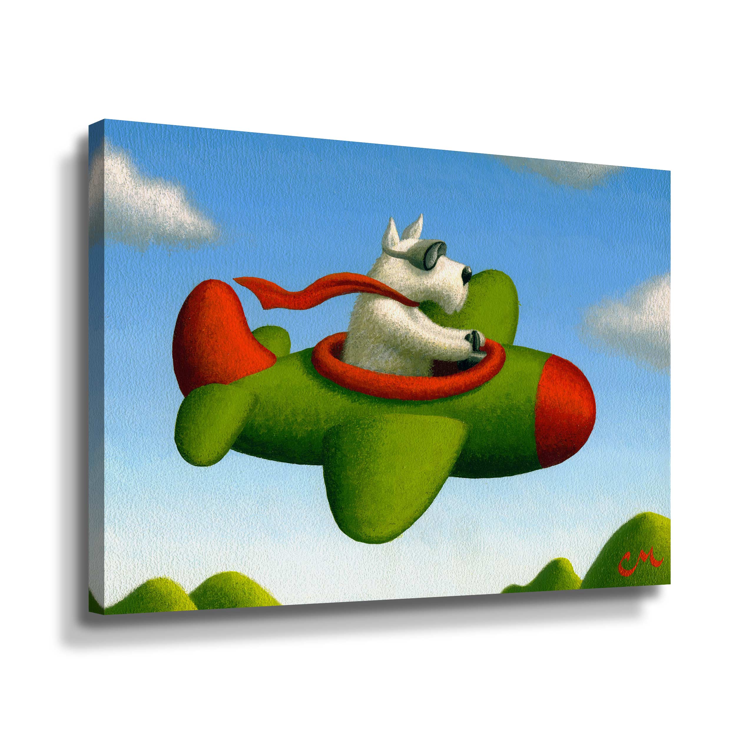 Artwall Frequent Flier No. 1, Gallery Wrapped Canvas by Chris Miles