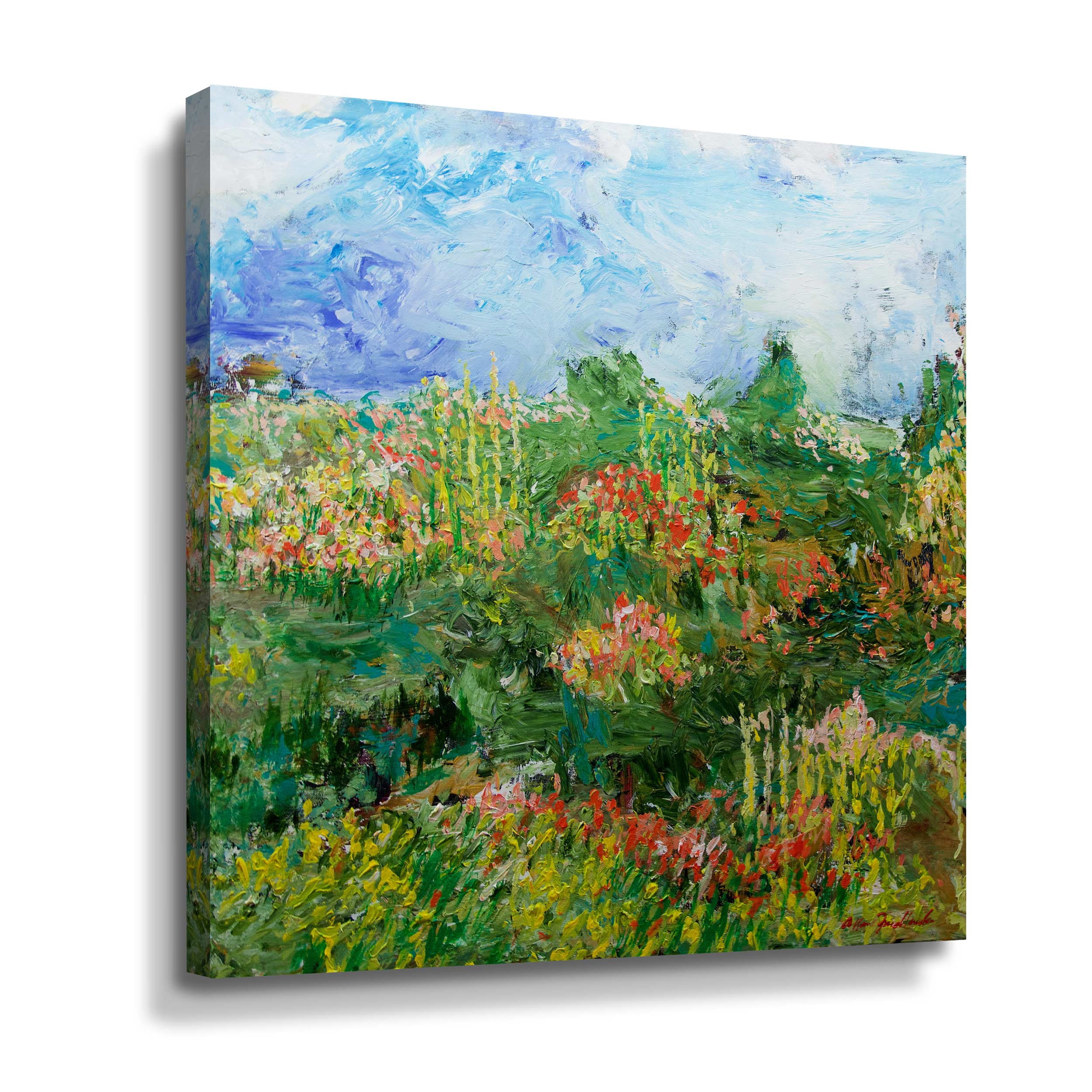 Artwall Garden of Delight, Gallery Wrapped Canvas by Allan Friedlander