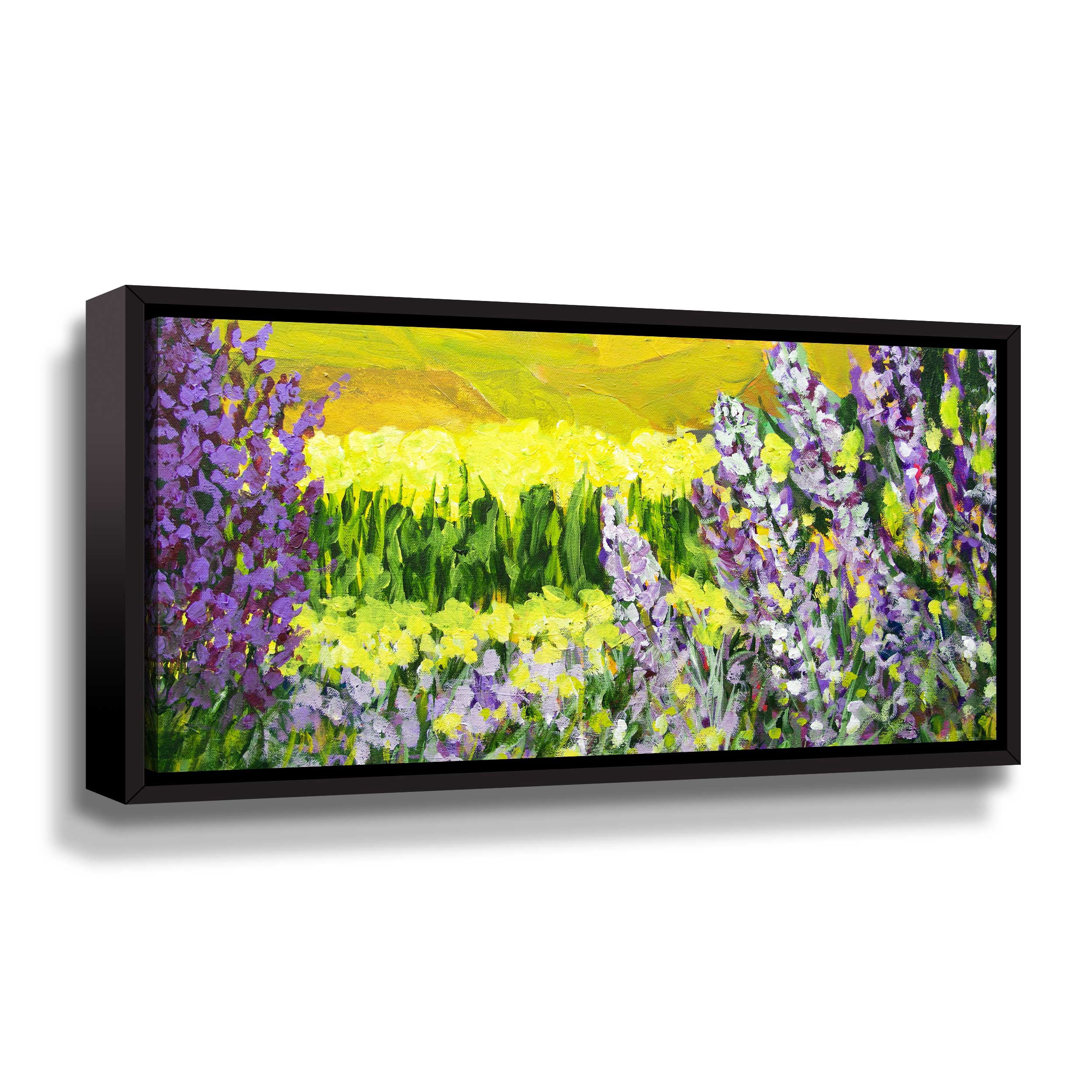 Artwall Golden Acres, Gallery Wrapped Floater-framed Canvas by Allan Friedlander
