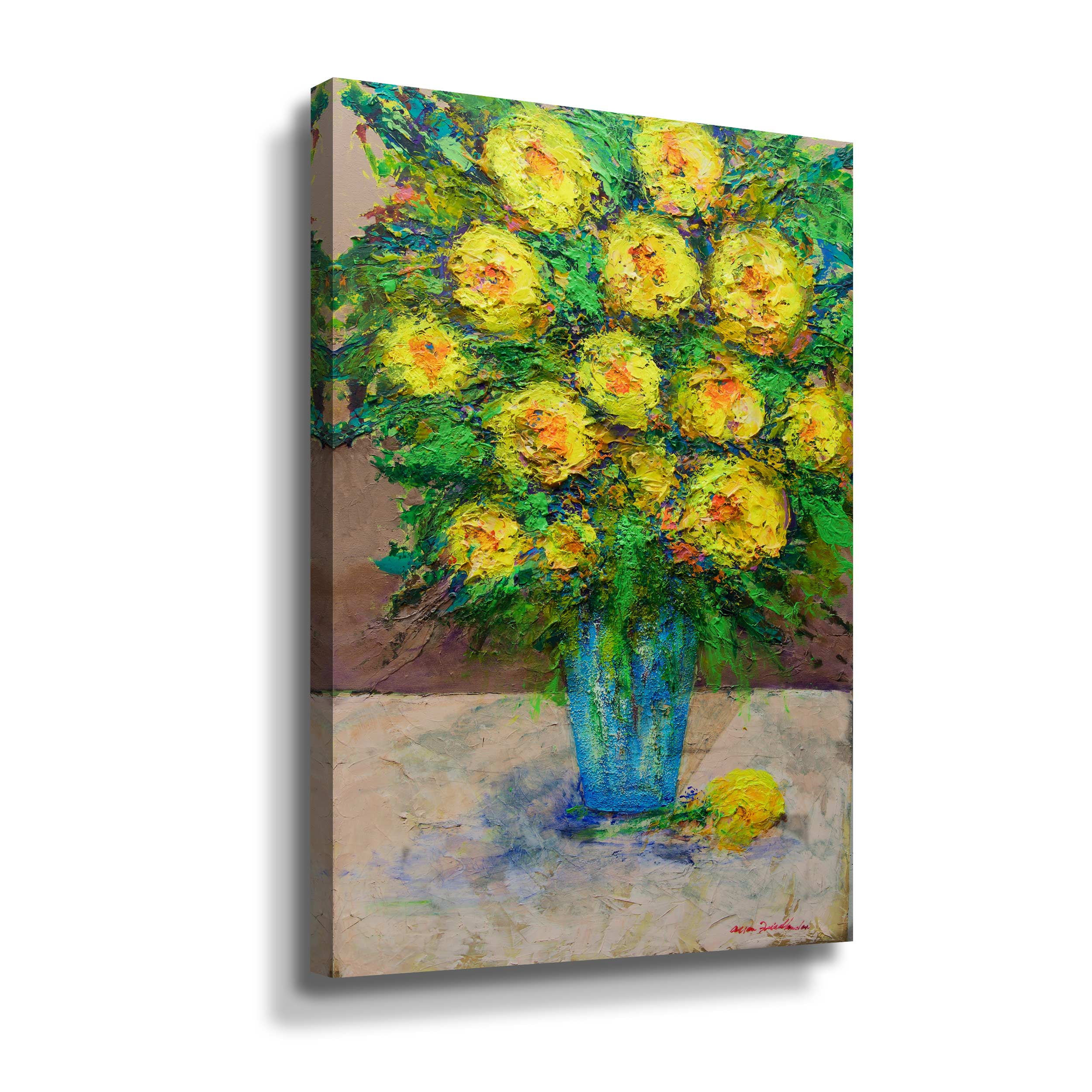 Artwall Golden Gala, Gallery Wrapped Canvas by Allan Friedlander