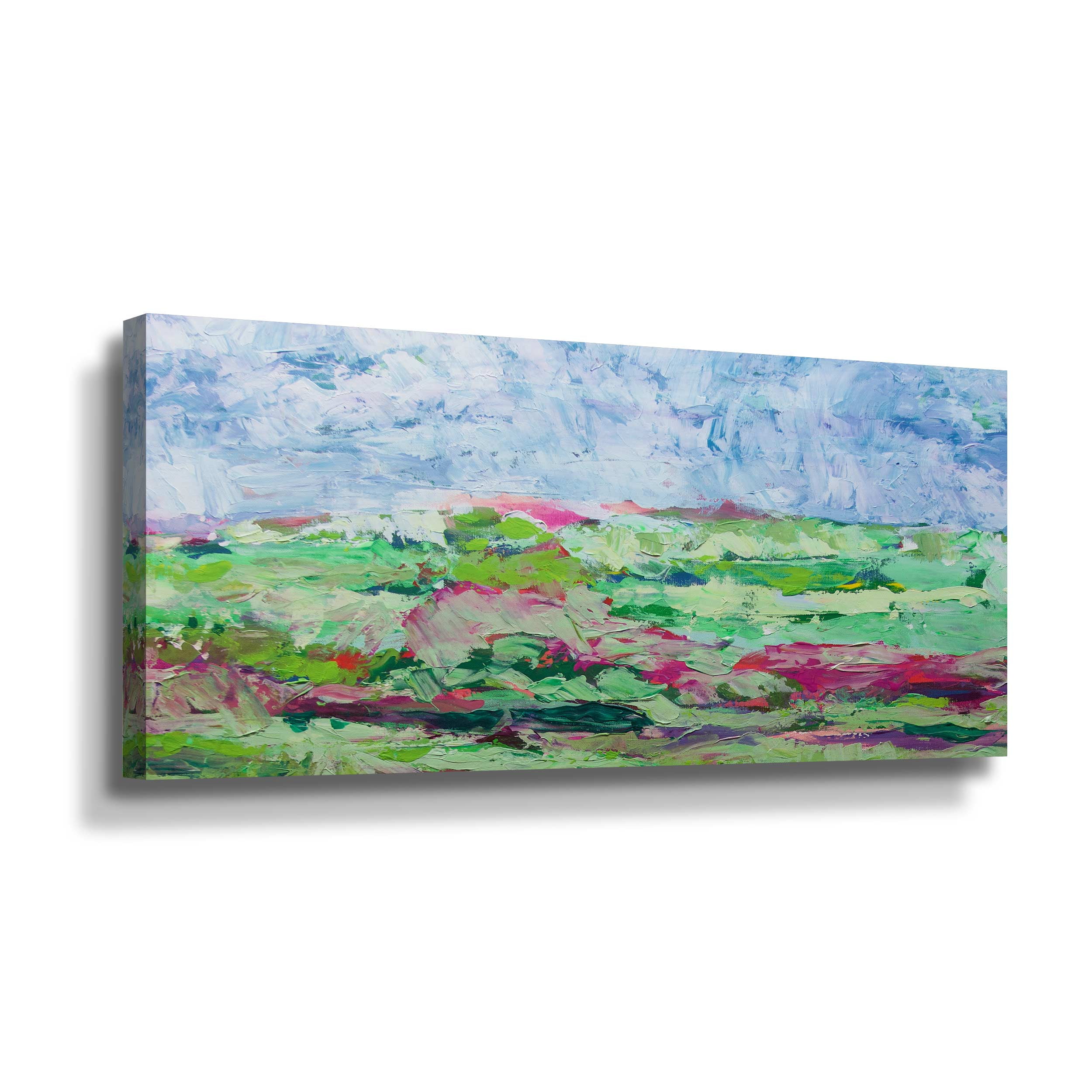 Artwall Greenfields, Gallery Wrapped Canvas by Allan Friedlander