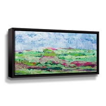 Artwall Greenfields, Gallery Wrapped Floater-framed Canvas by Allan Friedlander