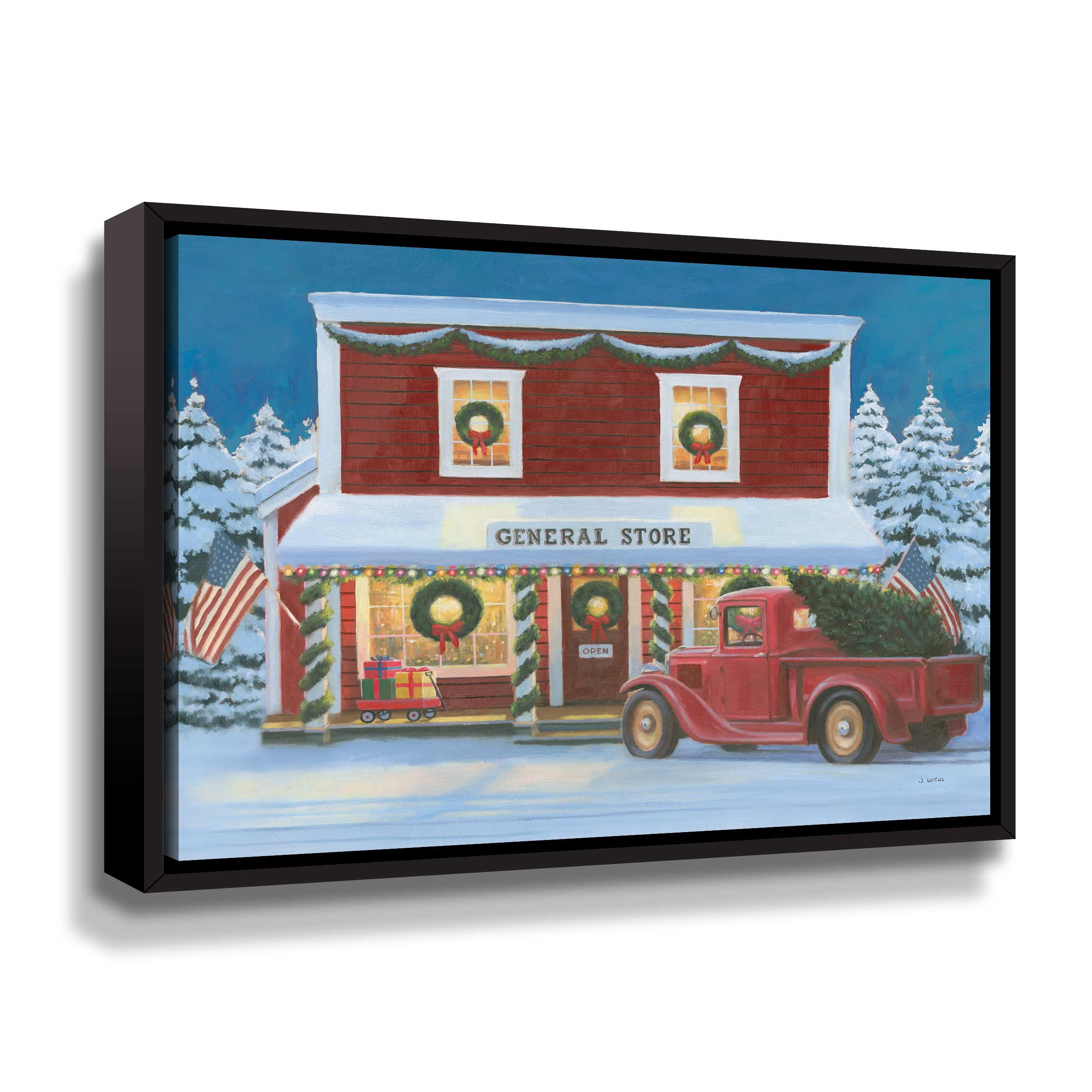 Artwall Holiday Moments I, Gallery Wrapped Floater-framed Canvas by James Wiens