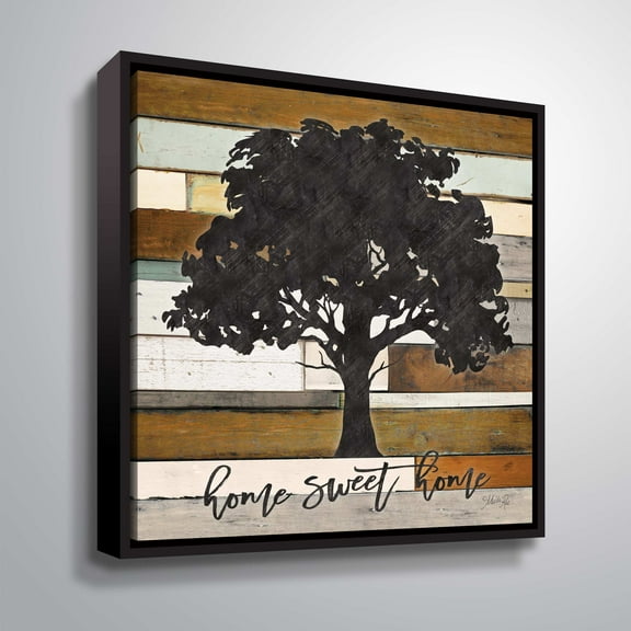 Artwall Home Sweet Home I, Gallery Wrapped Floater-framed Canvas by Marla Rae