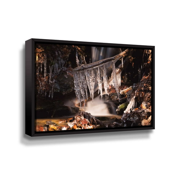 Artwall Icicles, Gallery Wrapped Floater-framed Canvas by Martin Podt