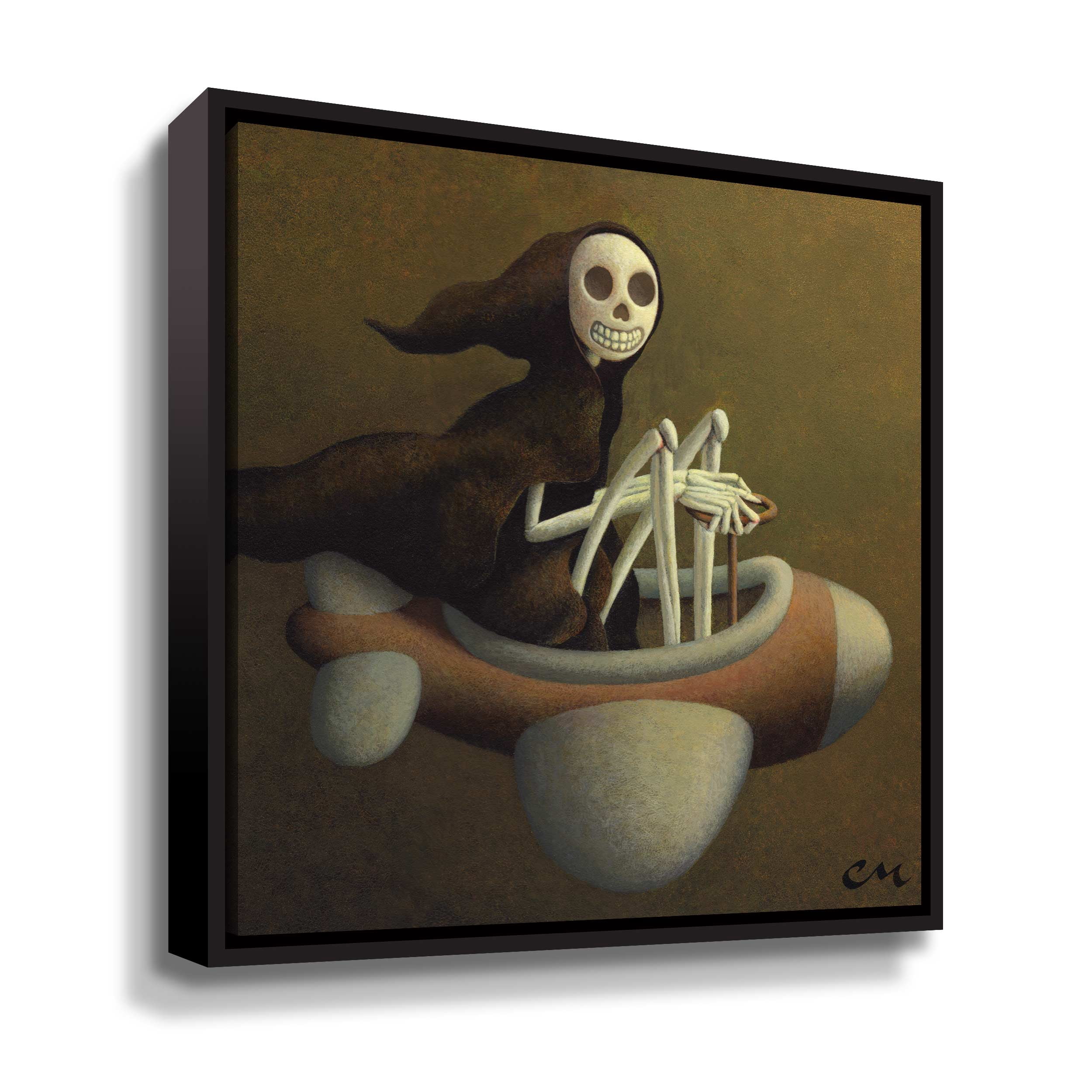 Artwall Joy Ride, Gallery Wrapped Floater-framed Canvas by Chris Miles