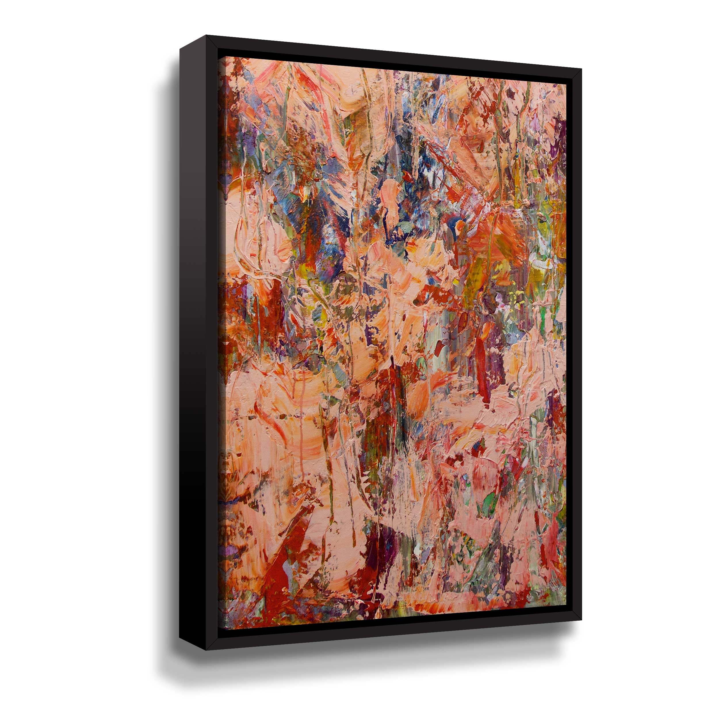 Artwall Jungle 1, Gallery Wrapped Floater-framed Canvas by Allan Friedlander