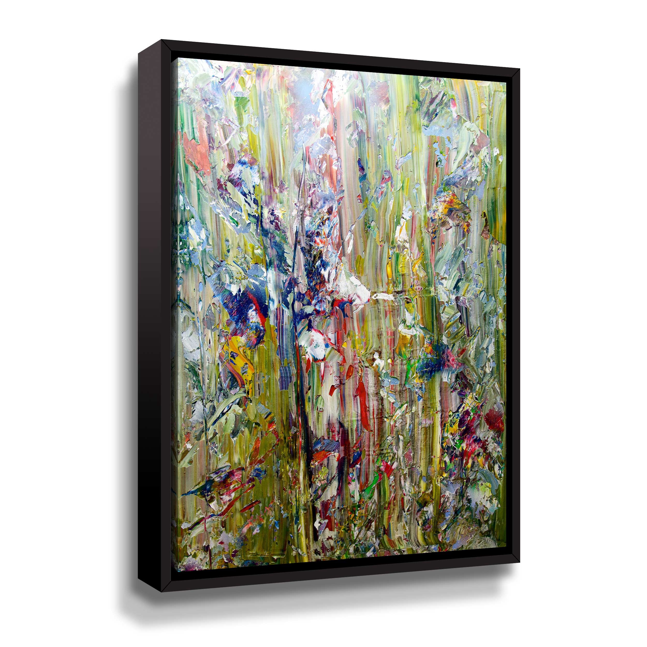 Artwall Jungle, Gallery Wrapped Floater-framed Canvas by Allan Friedlander
