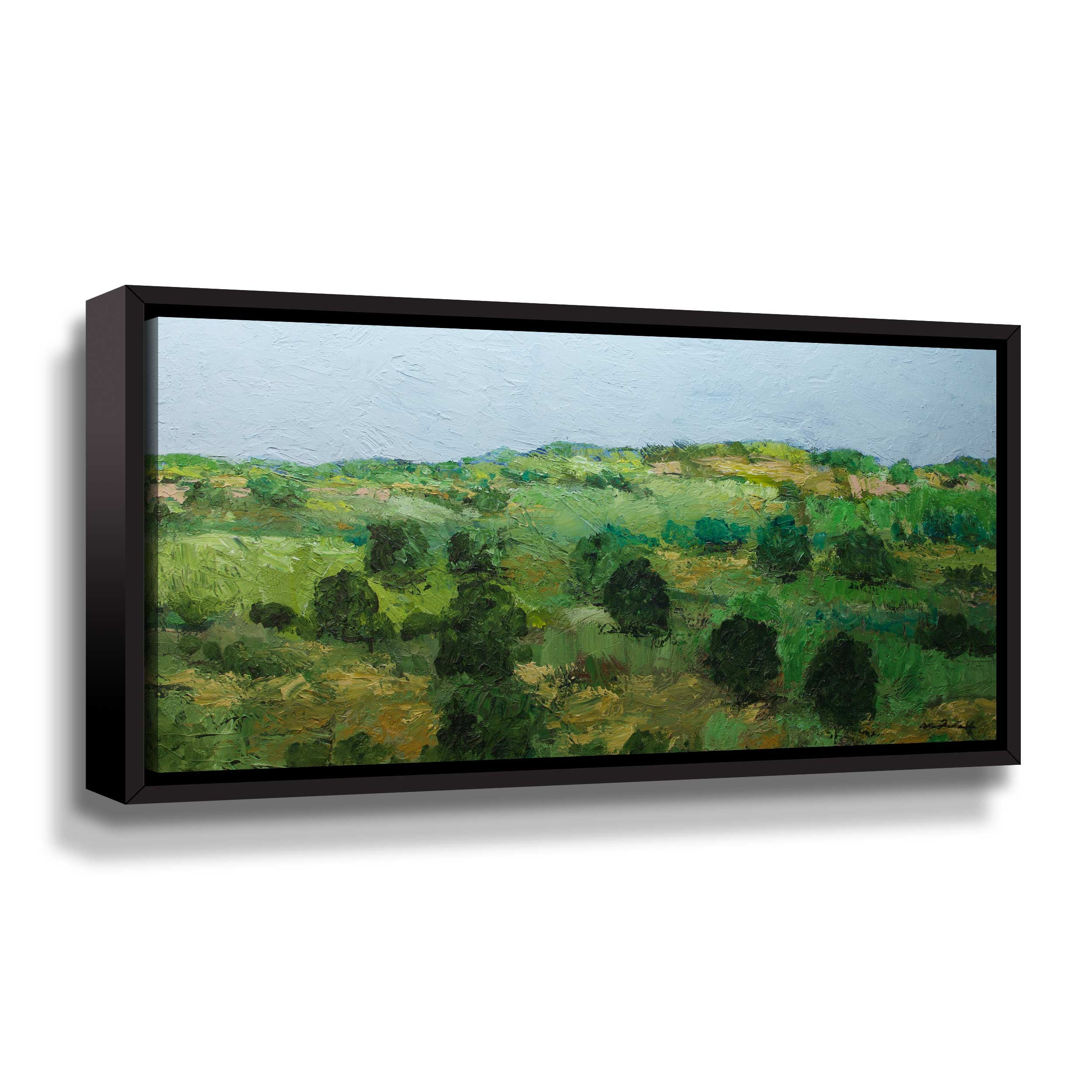 Artwall Just Roll Along, Gallery Wrapped Floater-framed Canvas by Allan Friedlander