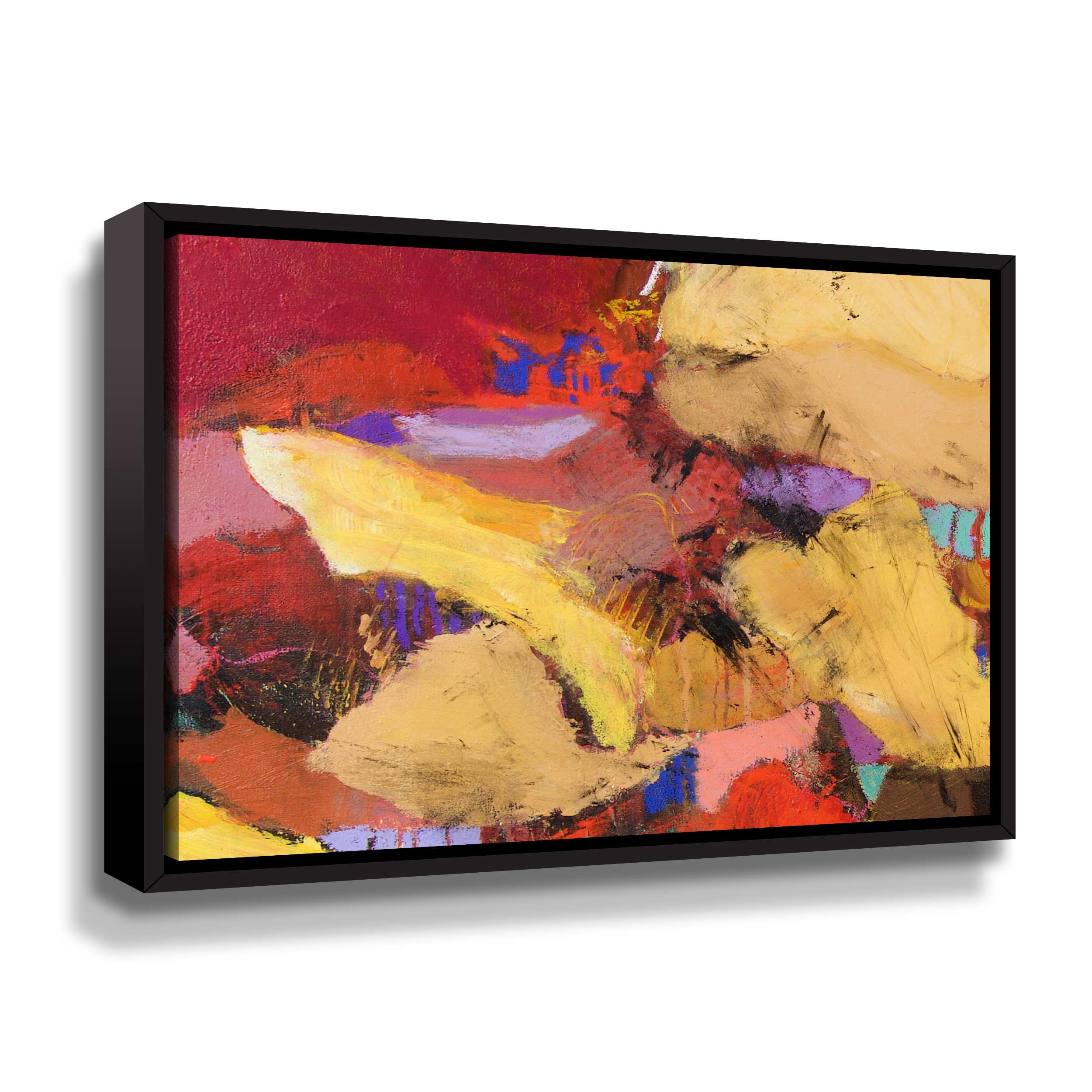 Artwall Kinky Thunder, Gallery Wrapped Floater-framed Canvas by Allan Friedlander