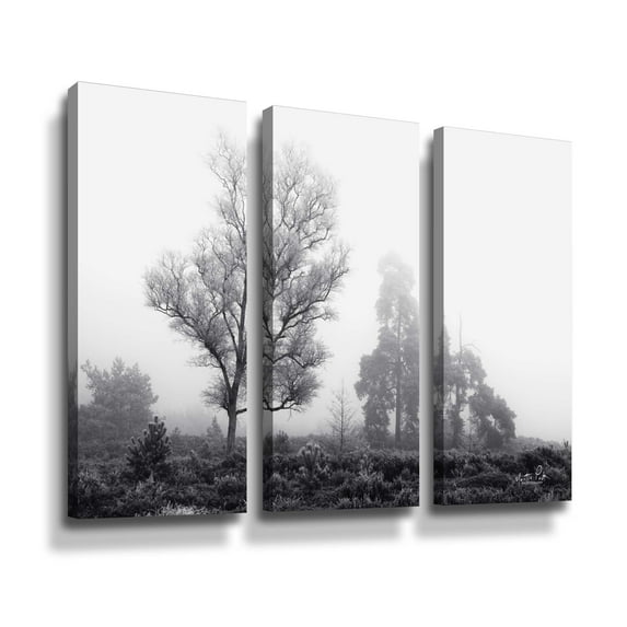Artwall Less is More, 3 Piece Gallery Wrapped Canvas Set by Martin Podt