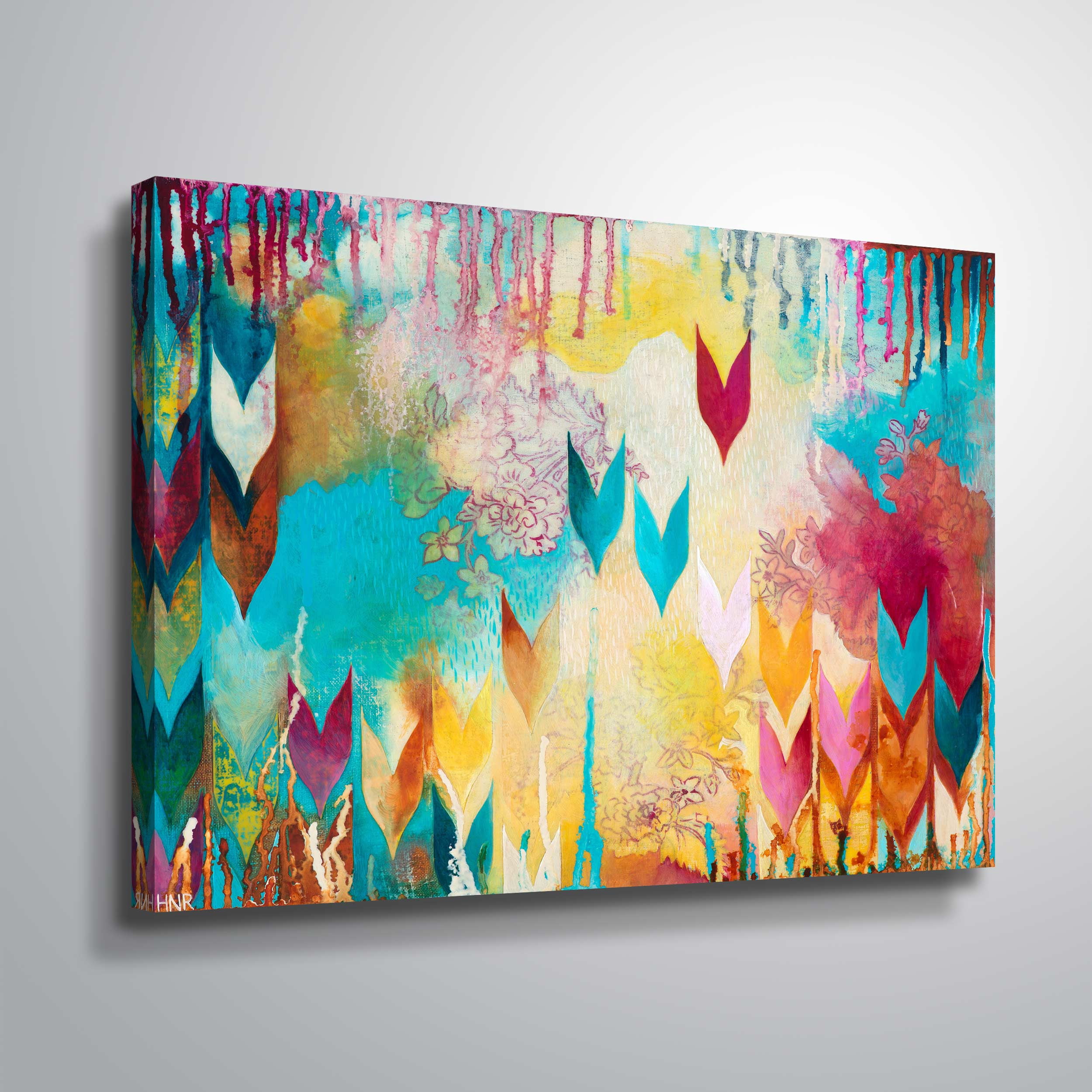 Artwall Life is Good, Gallery Wrapped Canvas by Heather noel Robinson