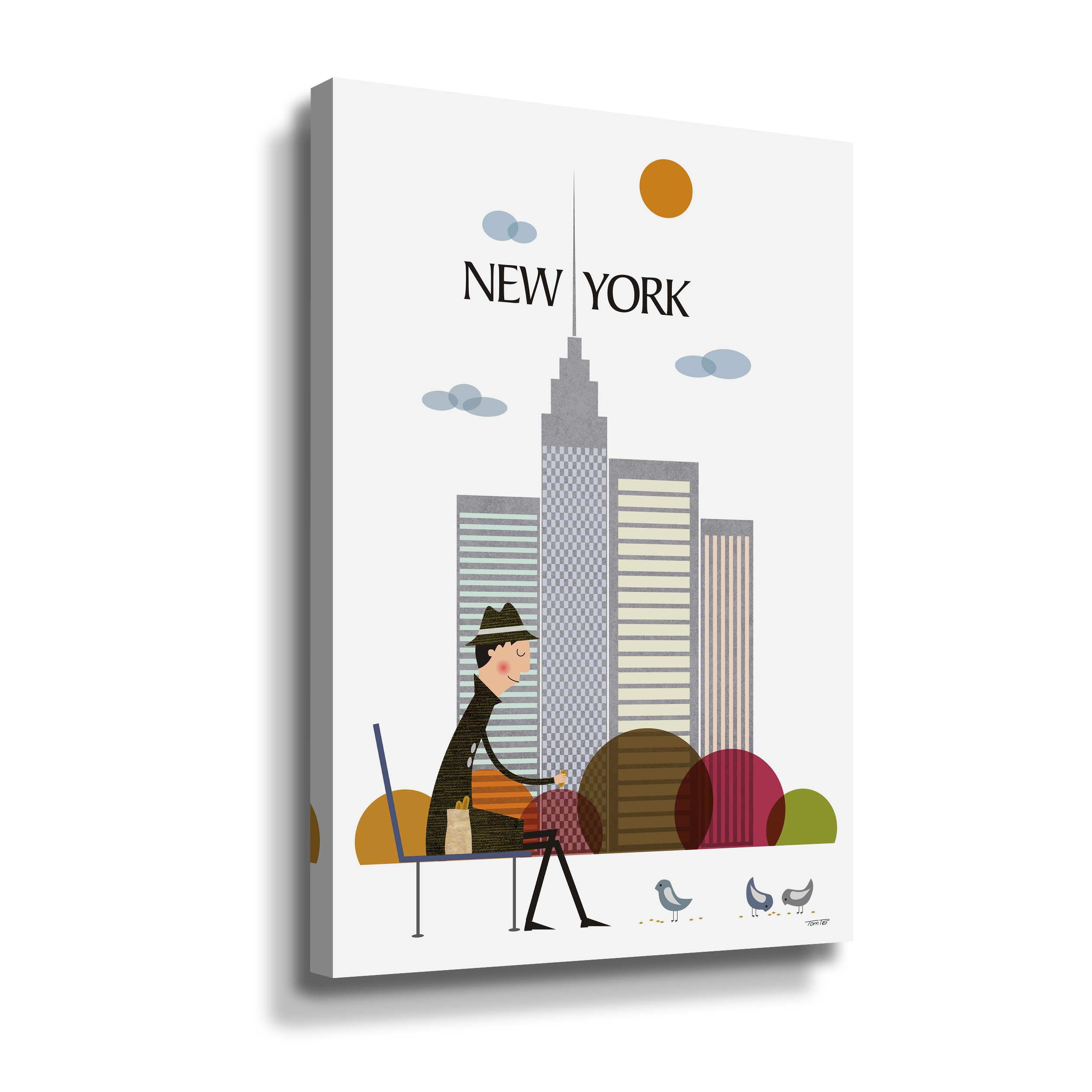 Artwall New York, Gallery Wrapped Canvas by Tomas Design