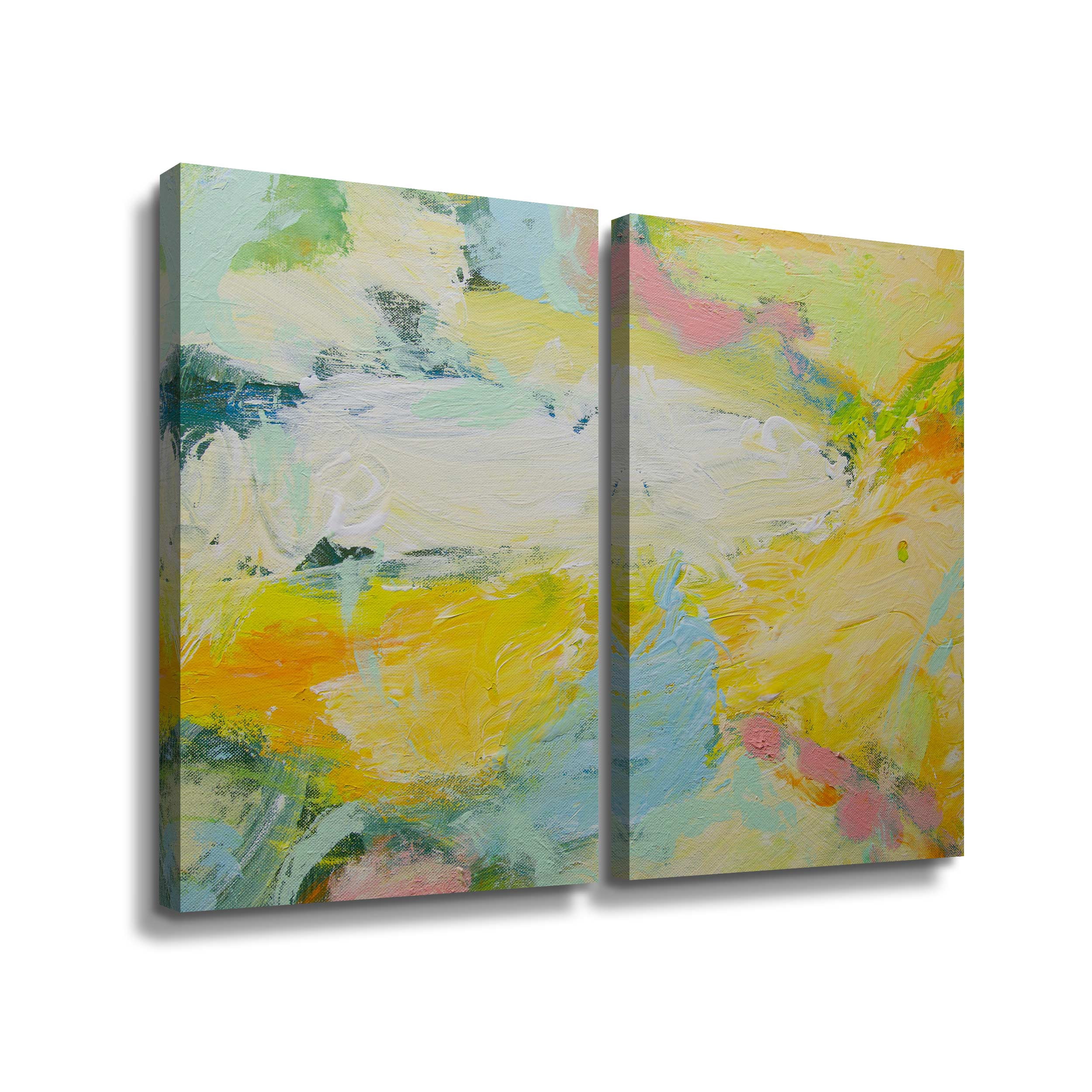 Artwall Parker 9086, 2 Piece Gallery Wrapped Canvas Set by Allan Friedlander