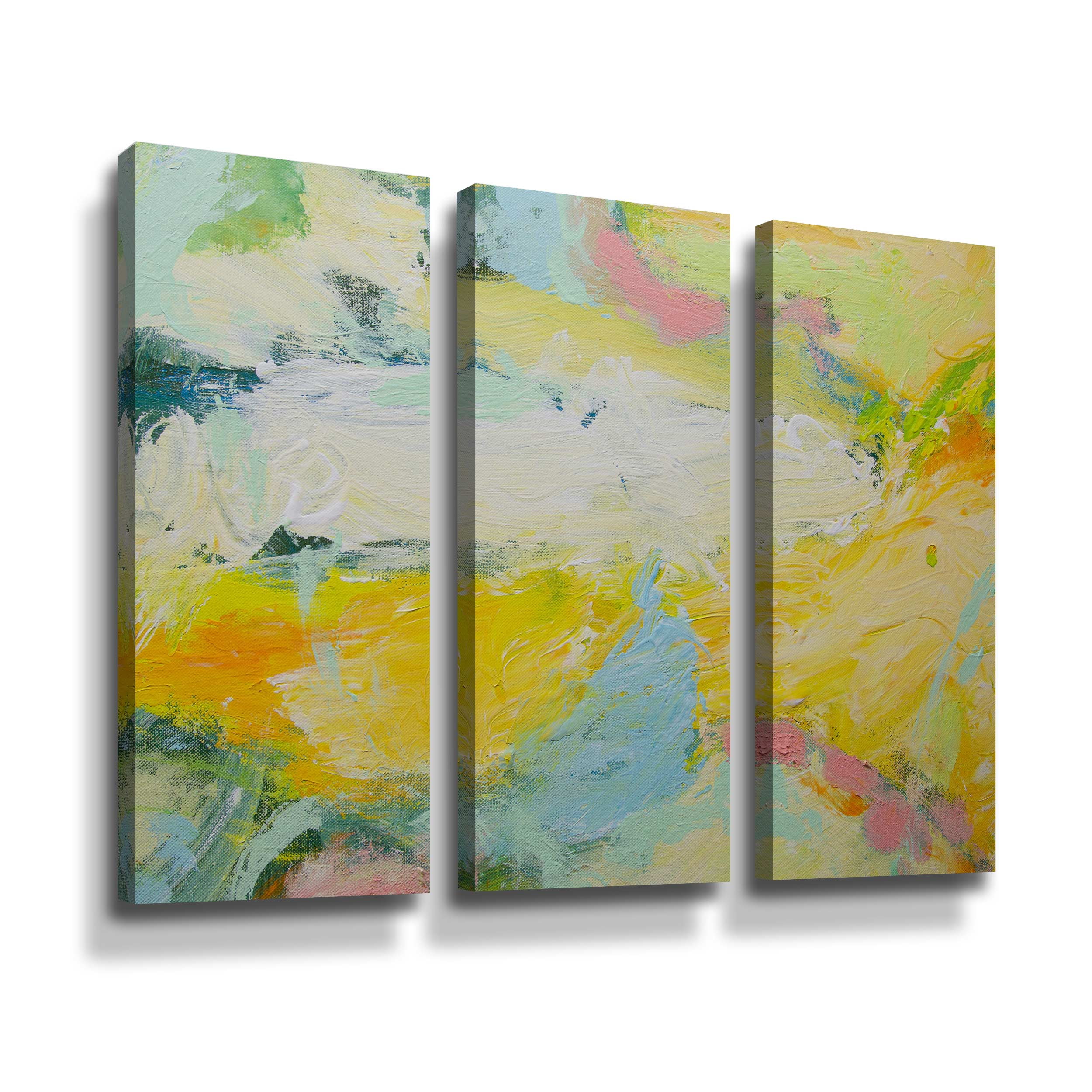 Artwall Parker 9086, 3 Piece Gallery Wrapped Canvas Set by Allan Friedlander