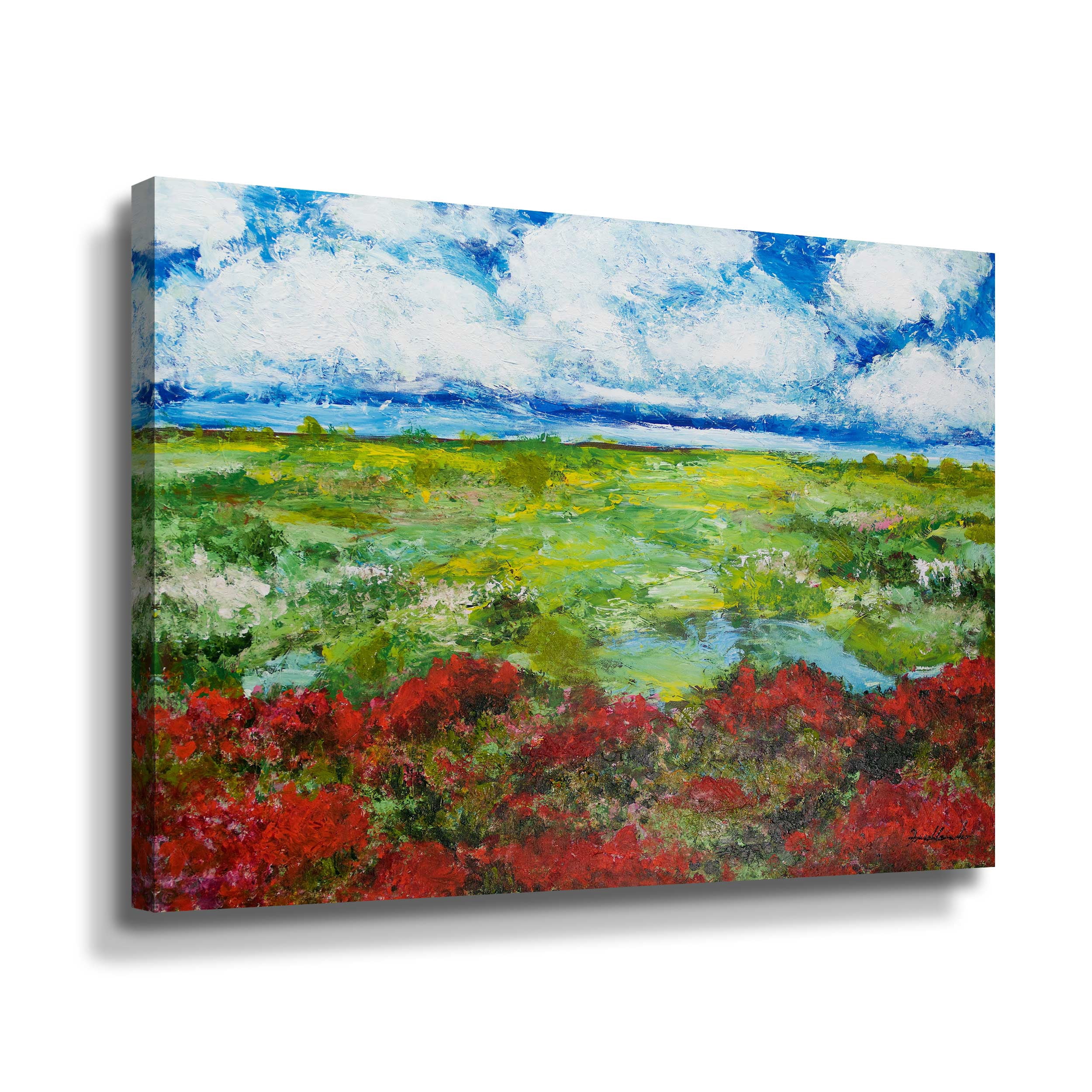Artwall Red Berries, Gallery Wrapped Canvas by Allan Friedlander